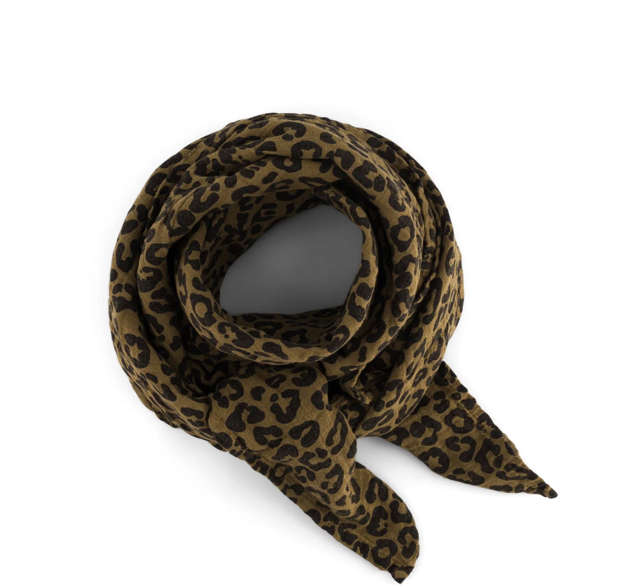 écharpe en mousseline BIANCA graou olive