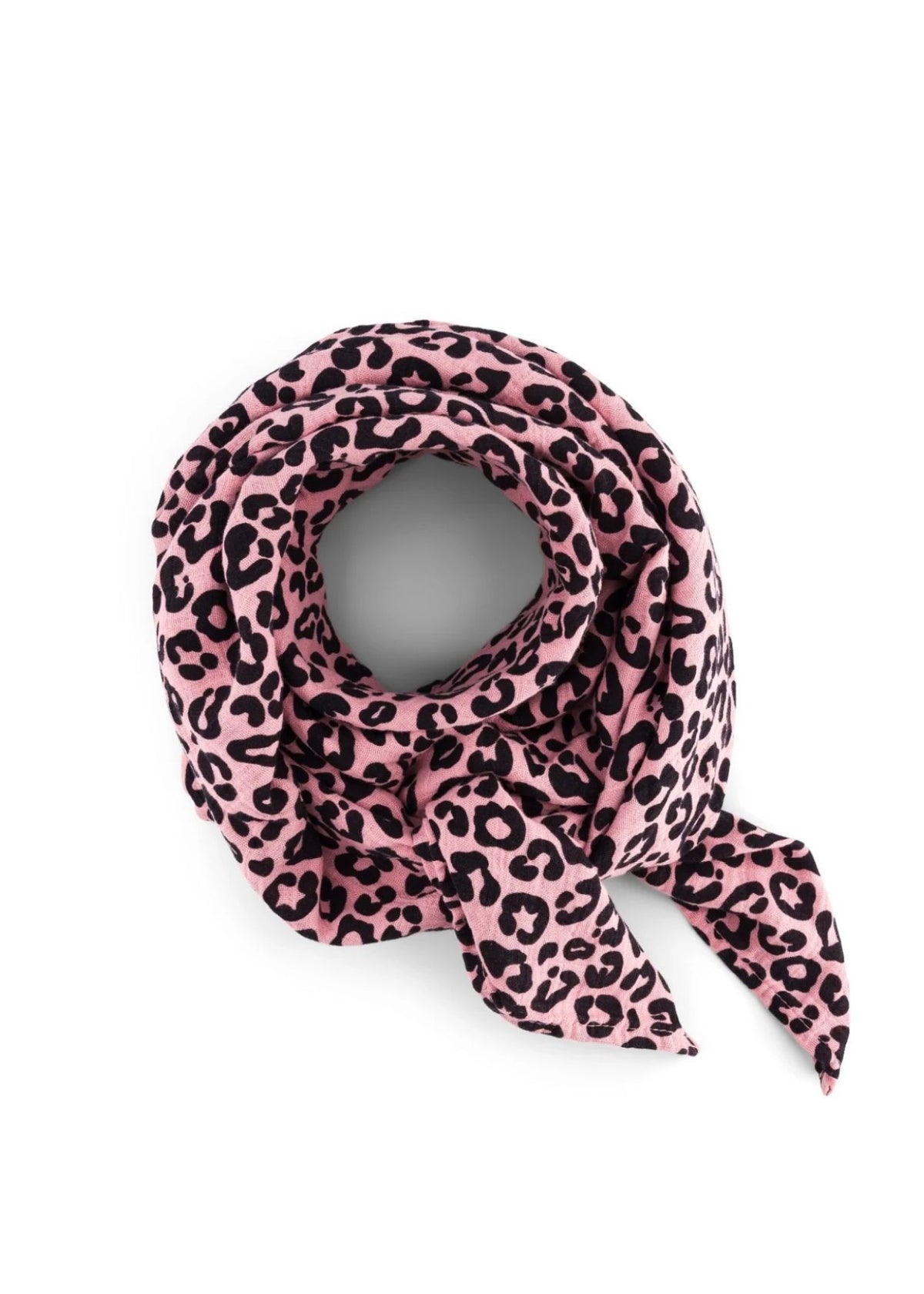 écharpe en mousseline BIANCA graou fraise