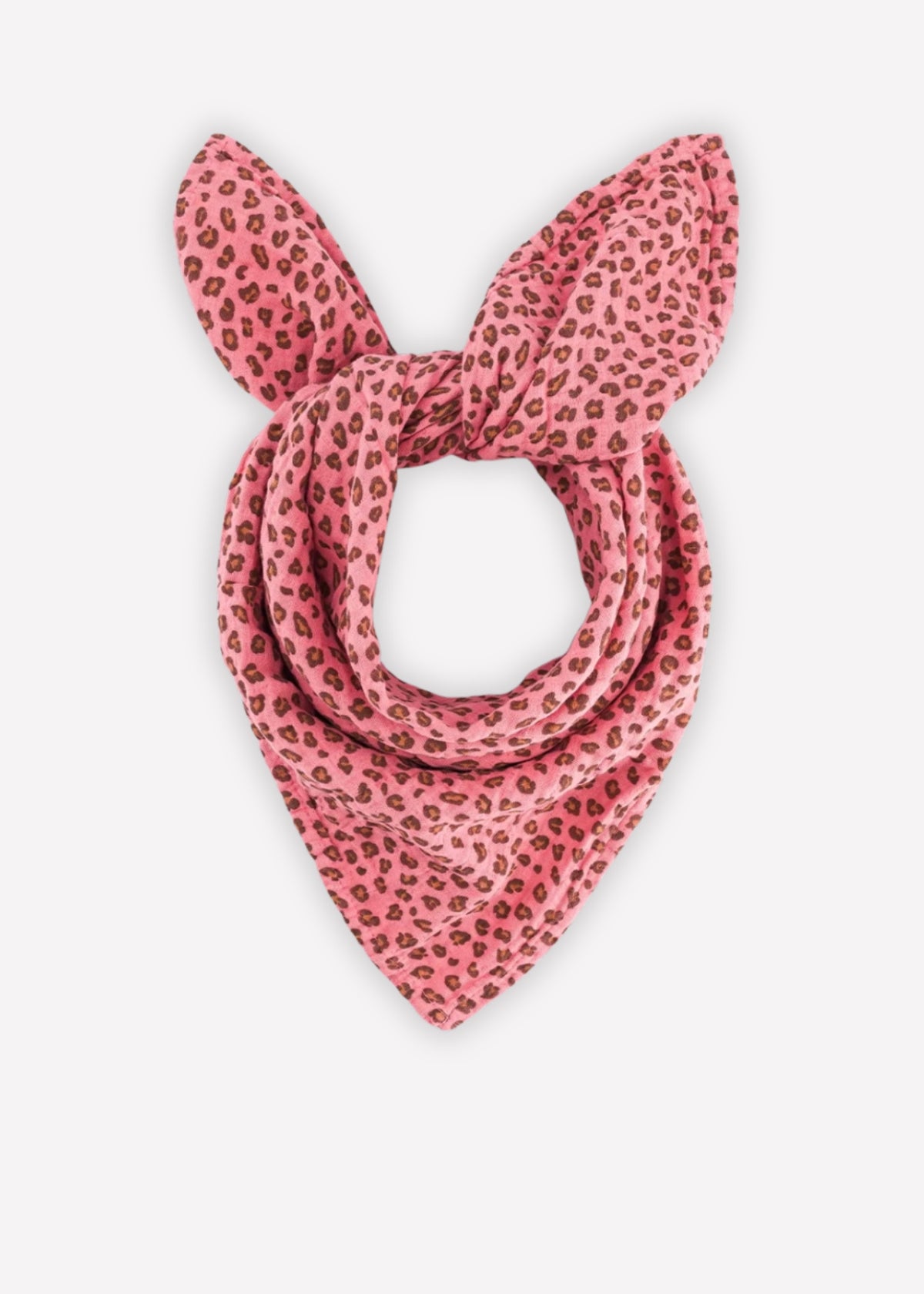 écharpe en mousseline BIANCA mini leopard geranium