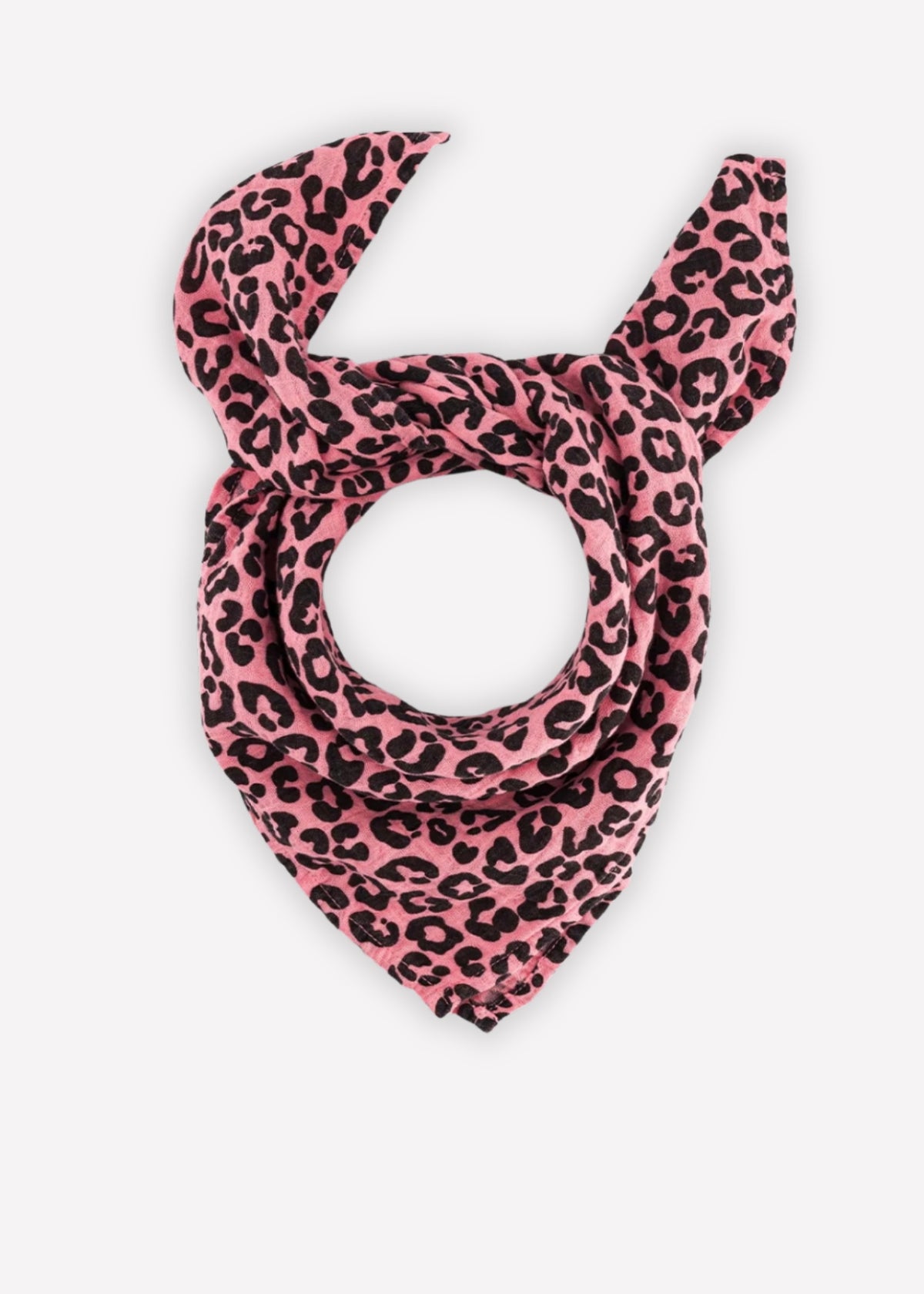 écharpe en mousseline BIANCA graou fraise