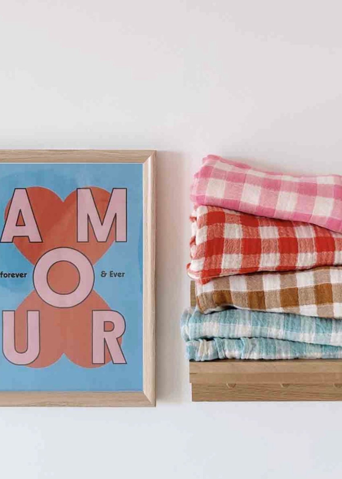 Sciarpa di mussola BIANCA vichy bleu