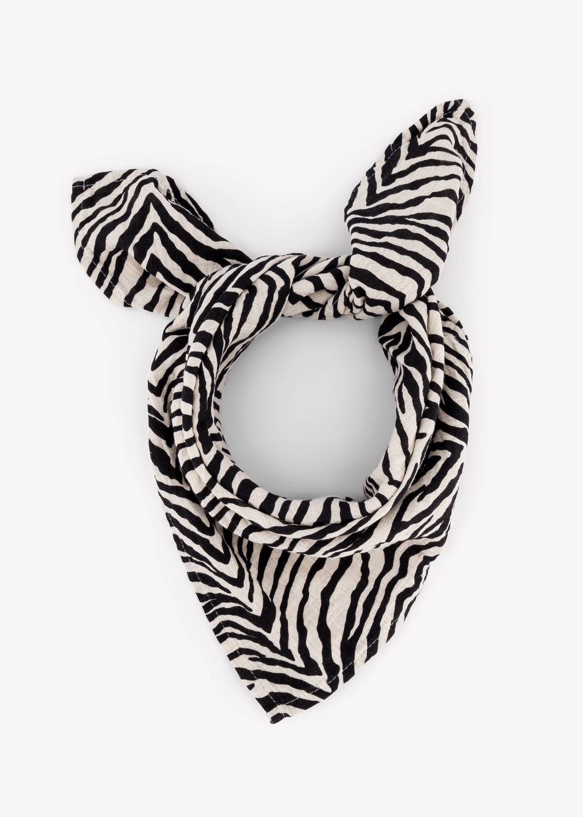 écharpe en mousseline BIANCA mini leopard mauve