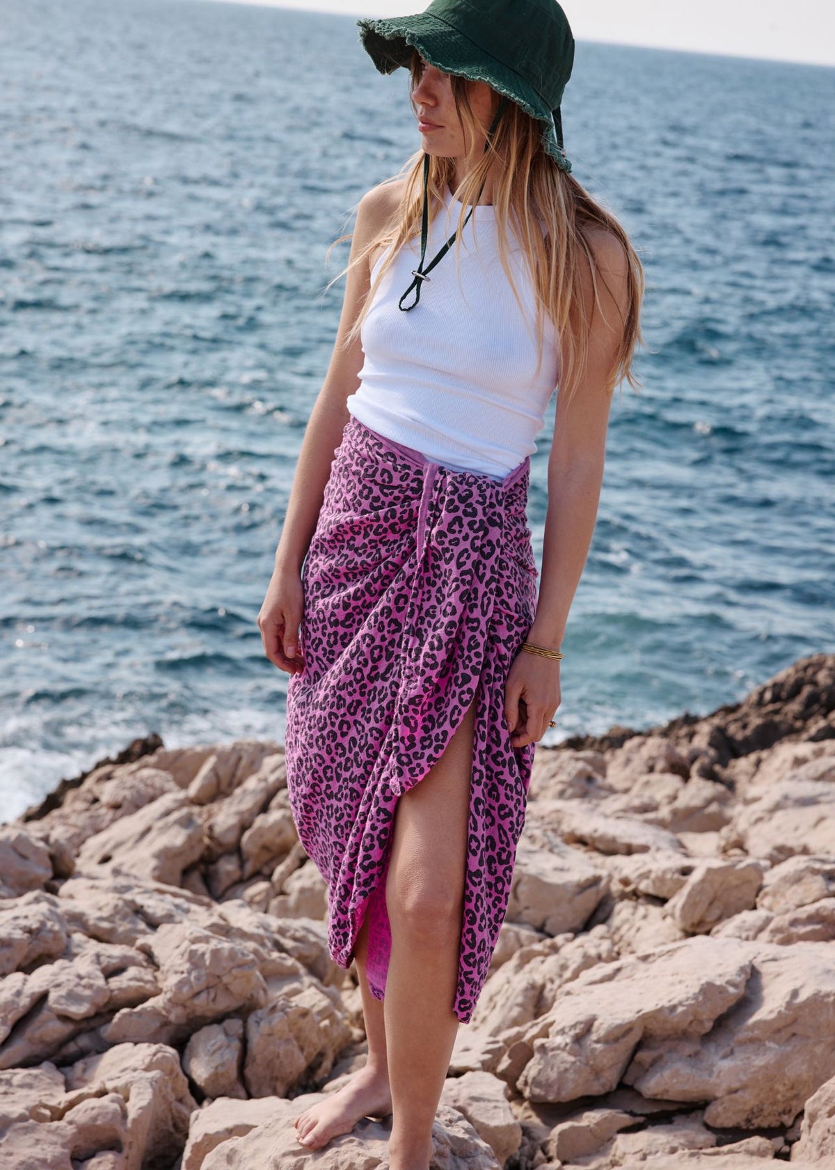 Paréo en mousseline LOUISA graou orchidée