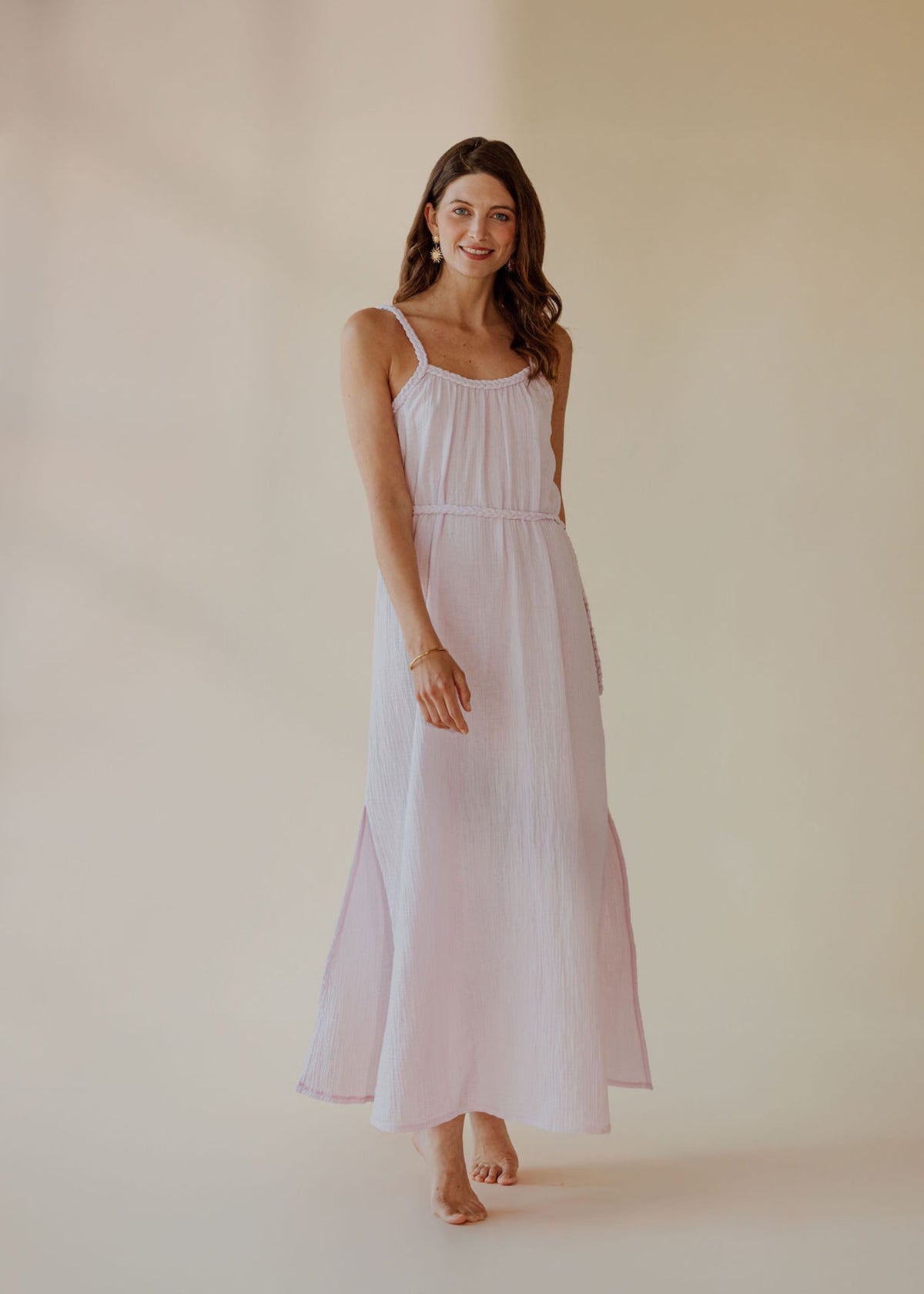 Robe en mousseline NOHEA marshmellow