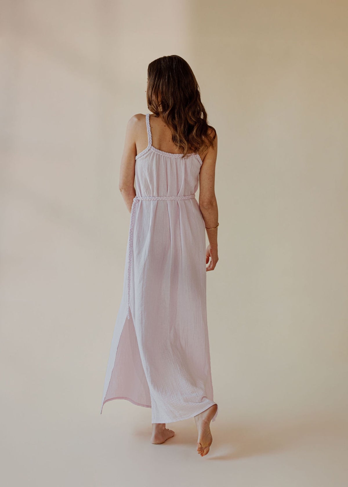 Robe en mousseline NOHEA marshmellow