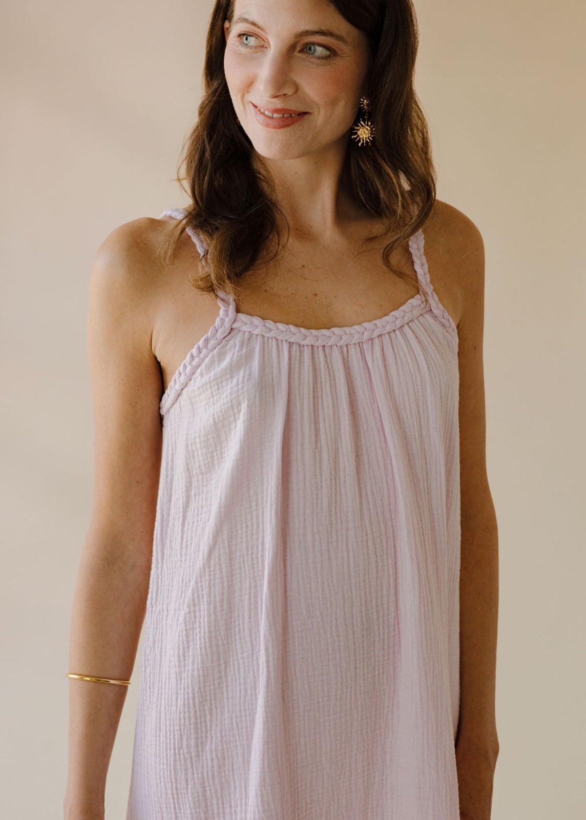Robe en mousseline NOHEA marshmellow