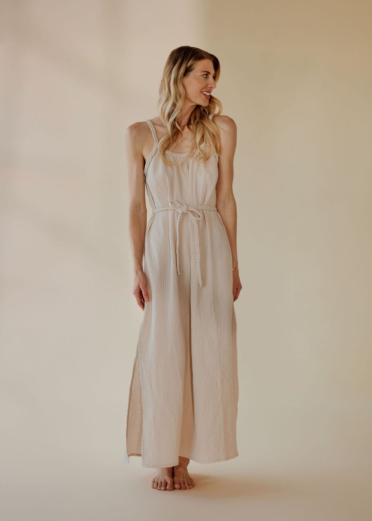Musselin-Kleid NOHEA sand