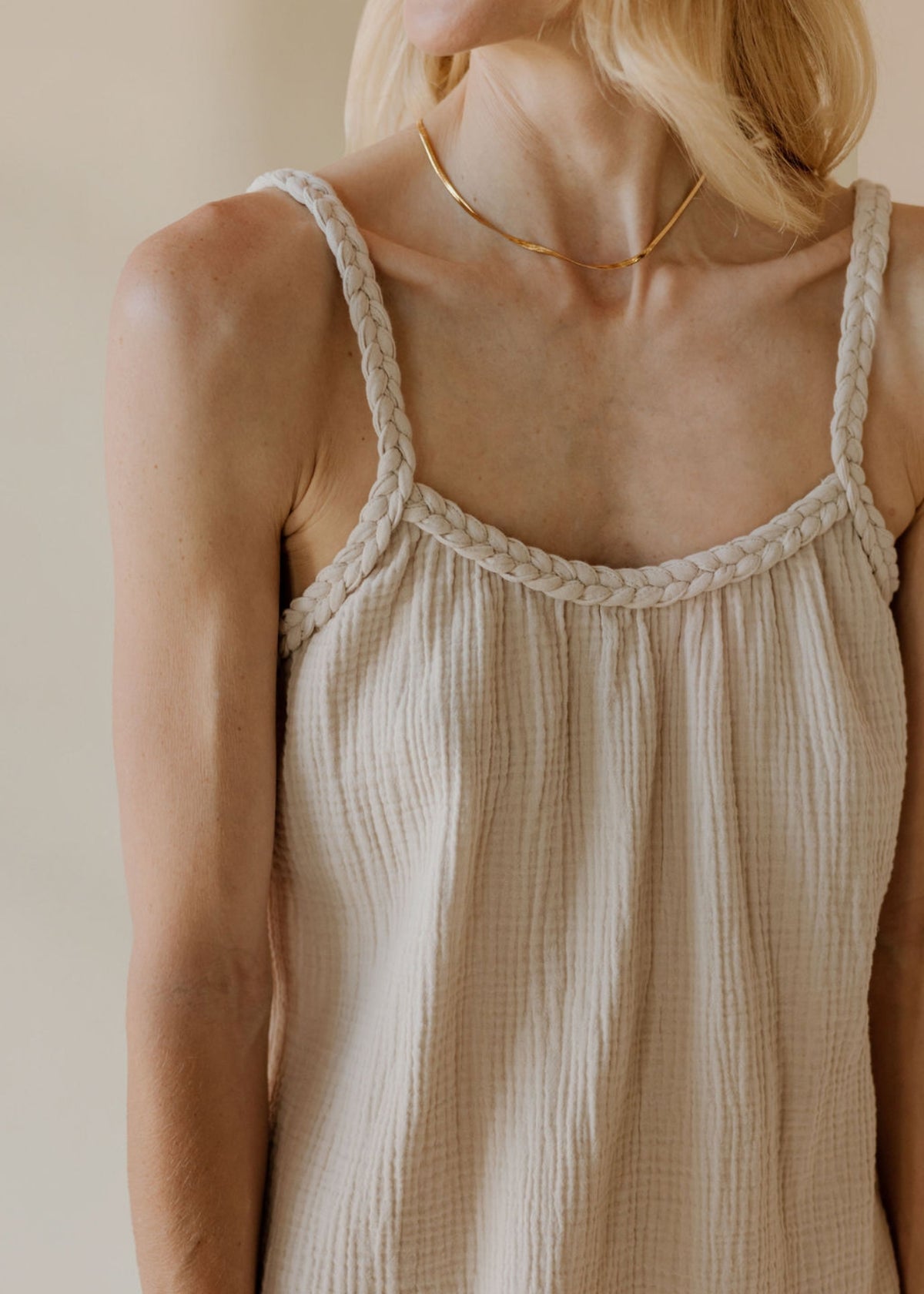 Musselin-Kleid NOHEA sand