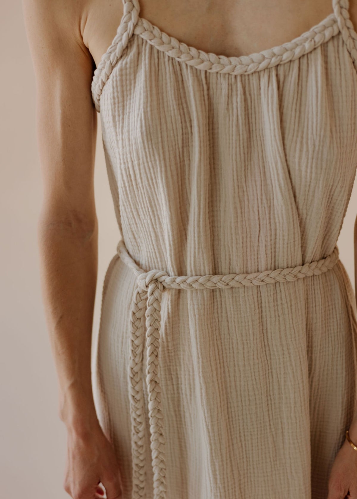 Musselin-Kleid NOHEA sand