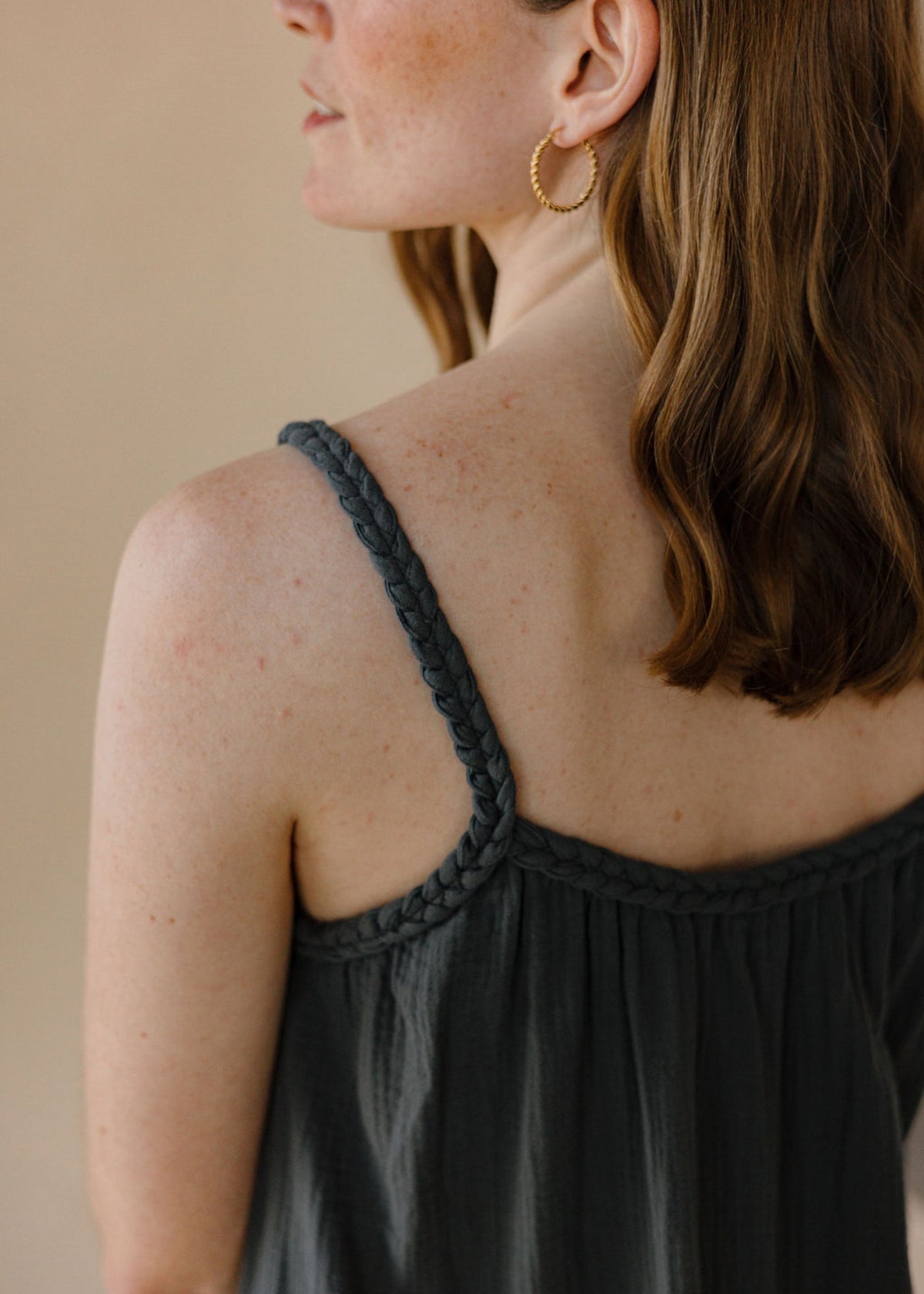NOHEA muslin dress graphite
