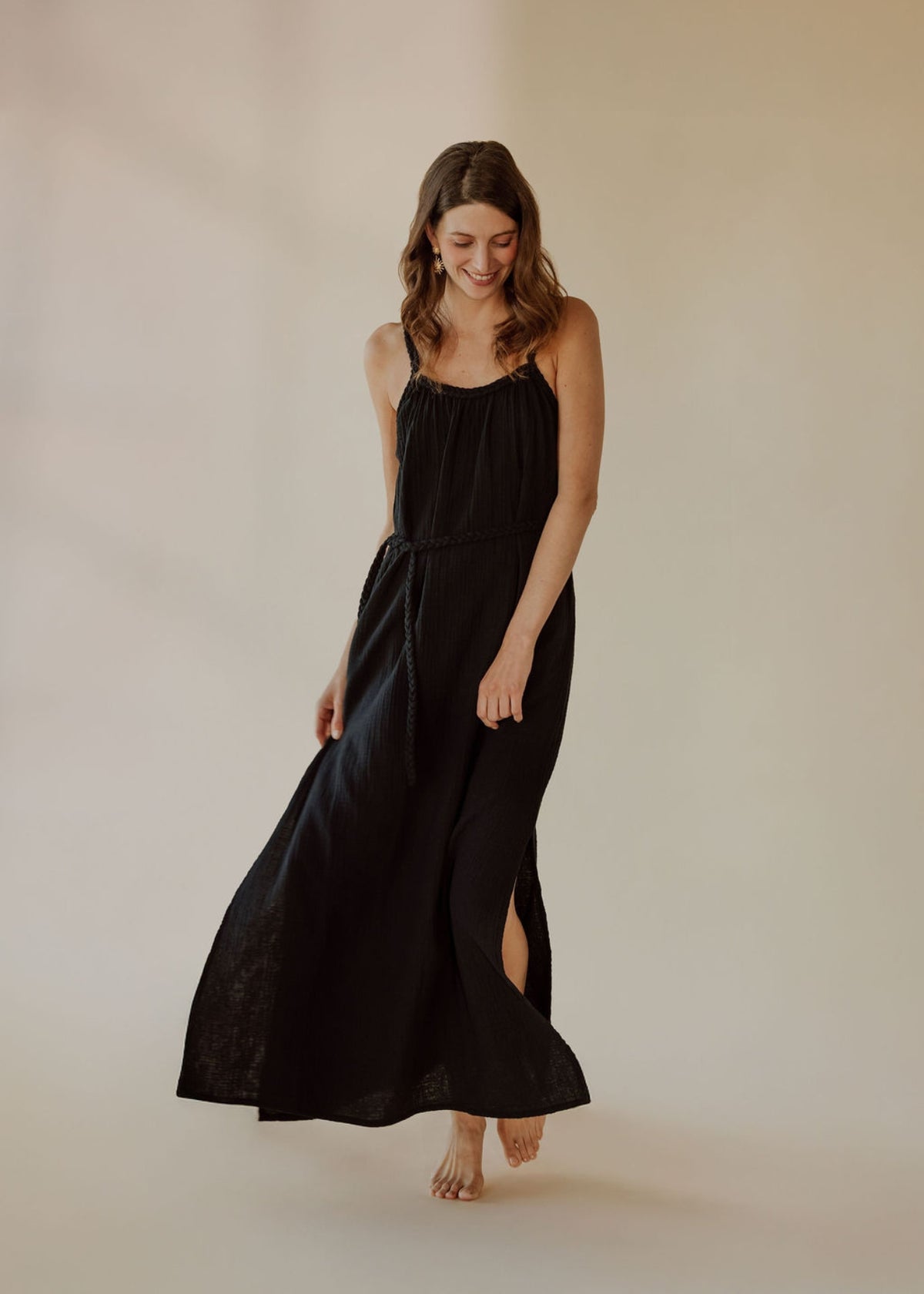 NOHEA abito in mussola nero