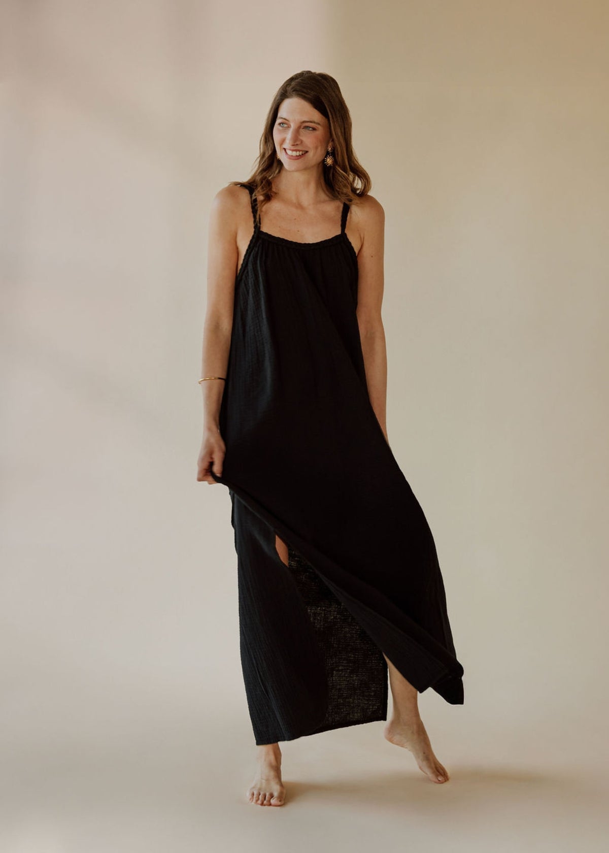 NOHEA abito in mussola nero