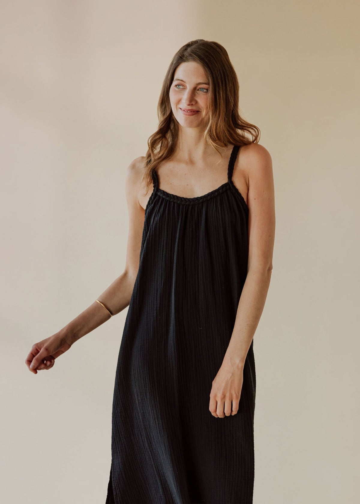 NOHEA abito in mussola nero