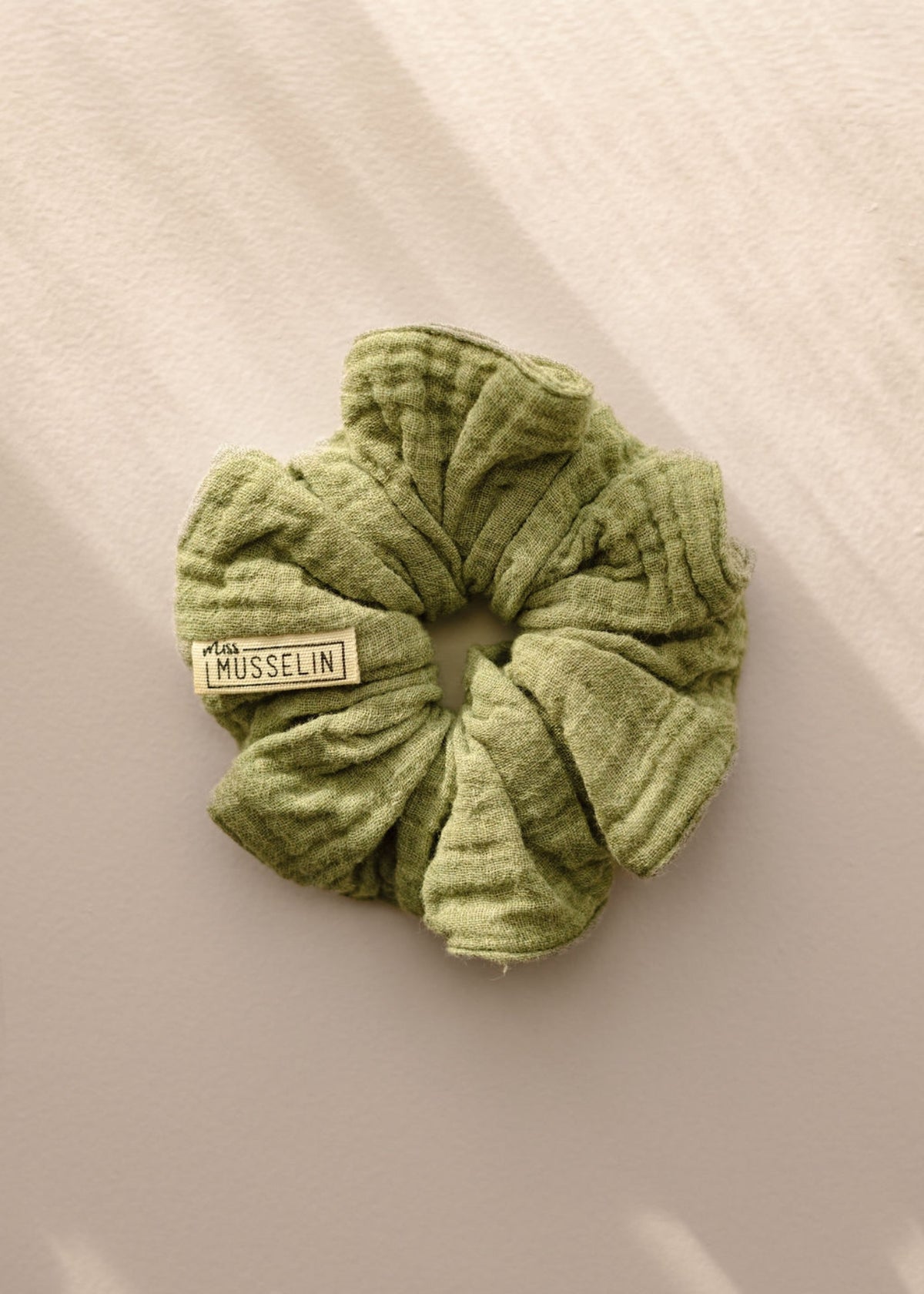 Mousseline-Scrunchie RIVA sage melange
