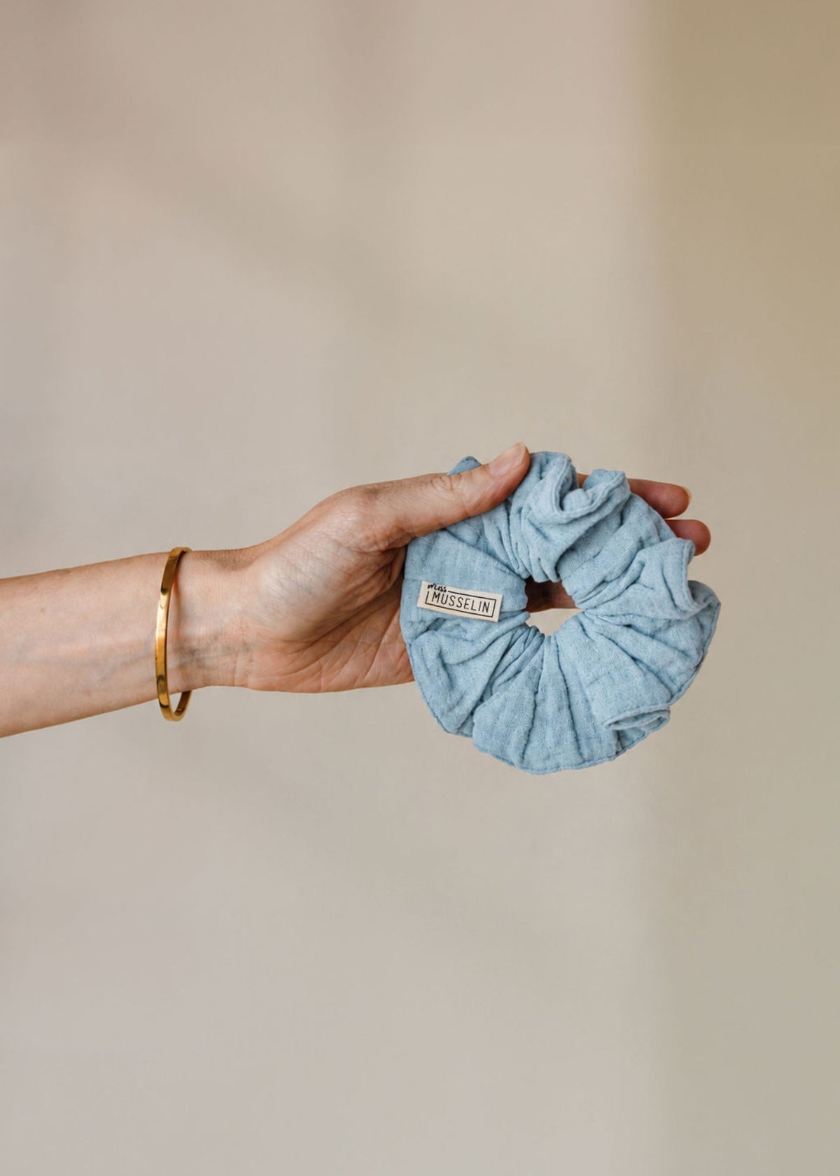 Mousseline-Scrunchie RIVA sky melange