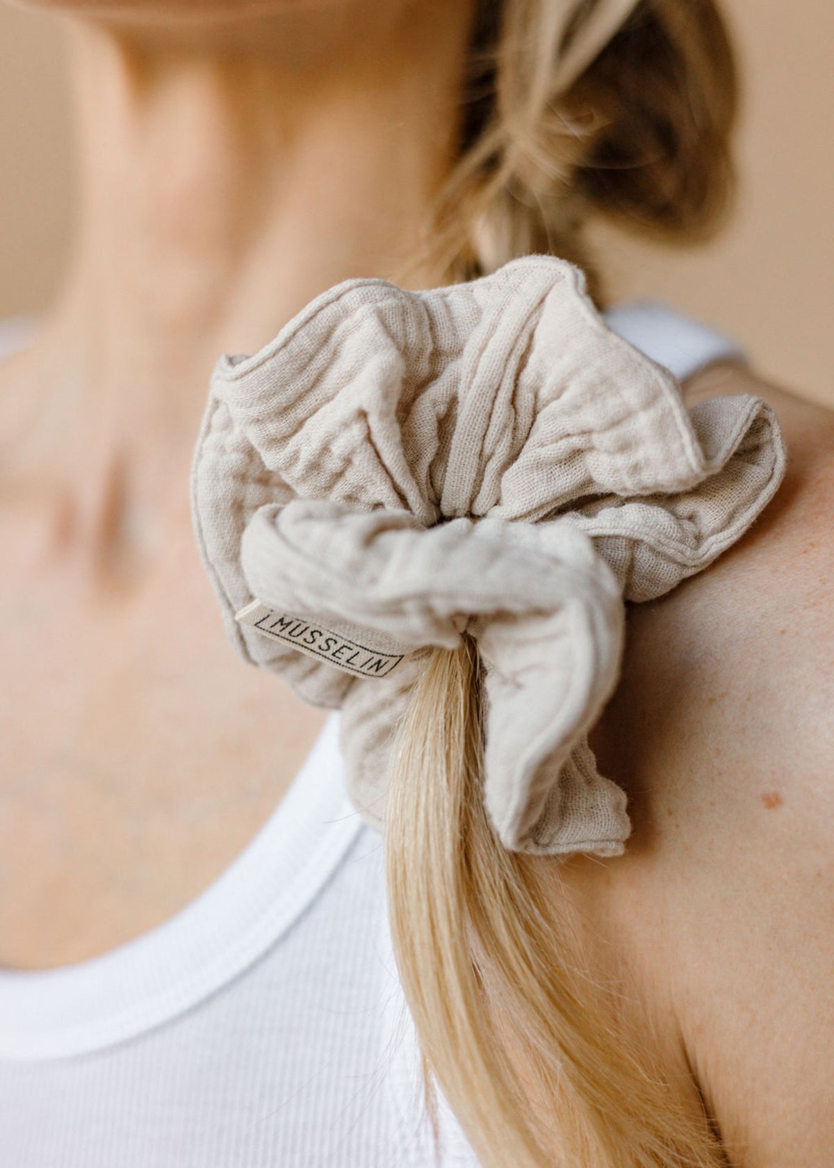 Mousseline-Scrunchie RIVA sable