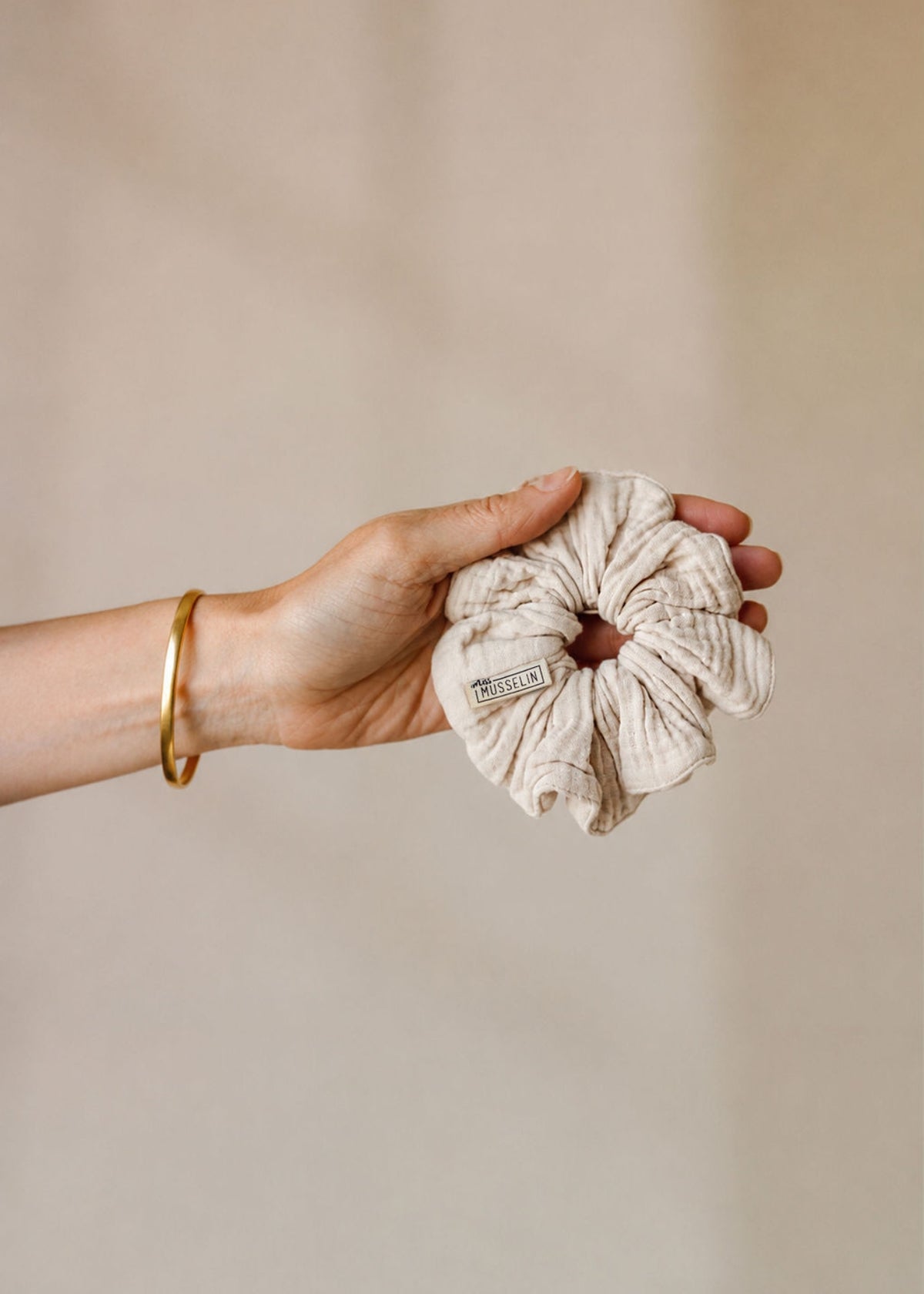 Mousseline-Scrunchie RIVA sable