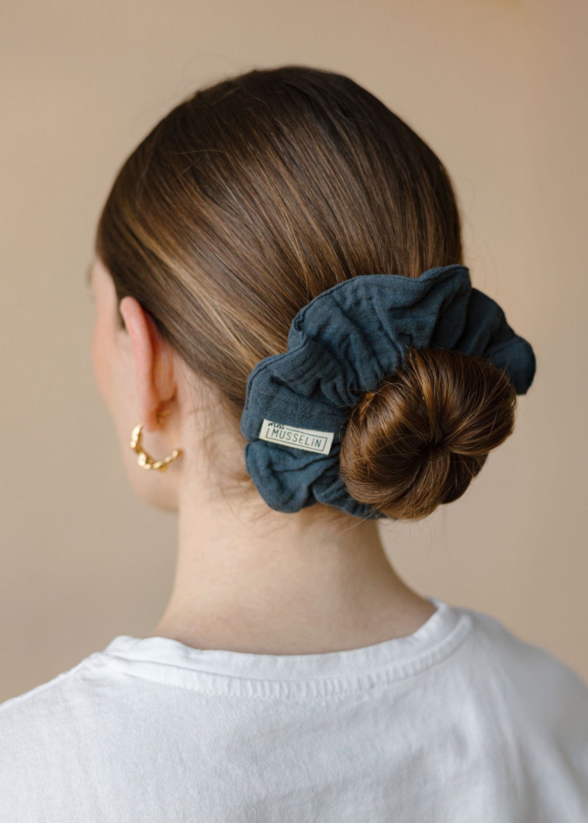 Mousseline-Scrunchie RIVA graphite