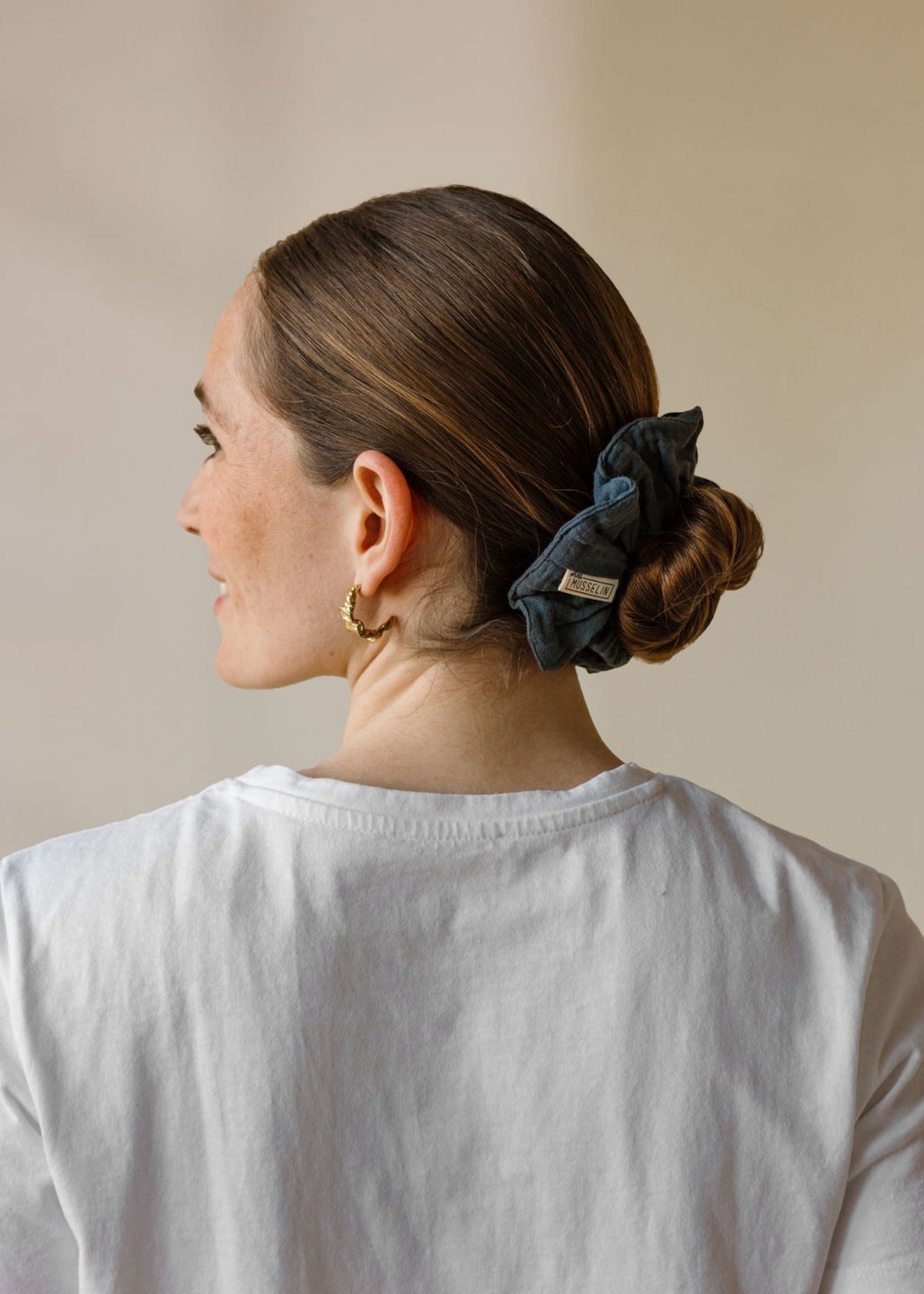 Mousseline-Scrunchie RIVA graphite