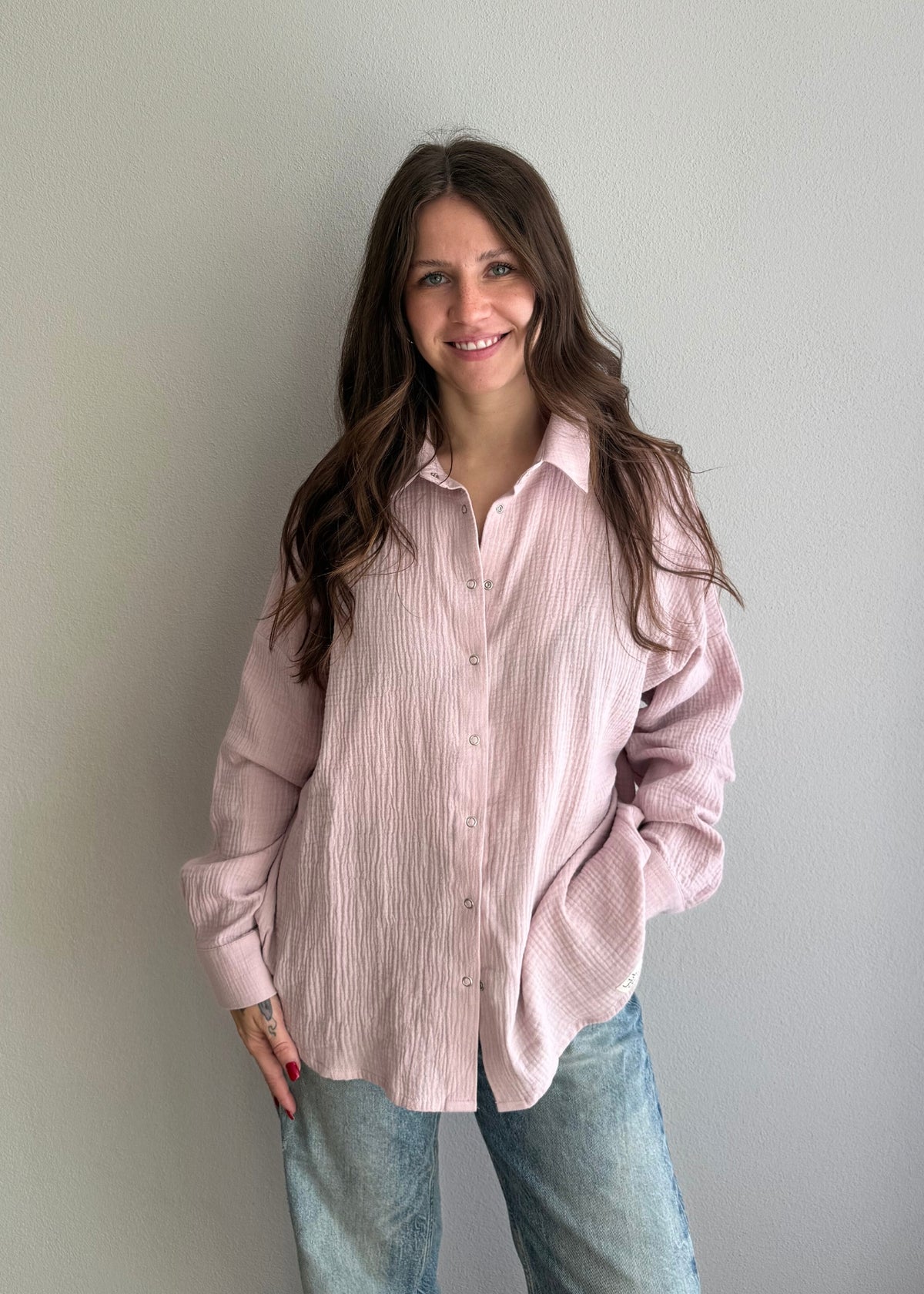 Musselin-Bluse MAJA mauve