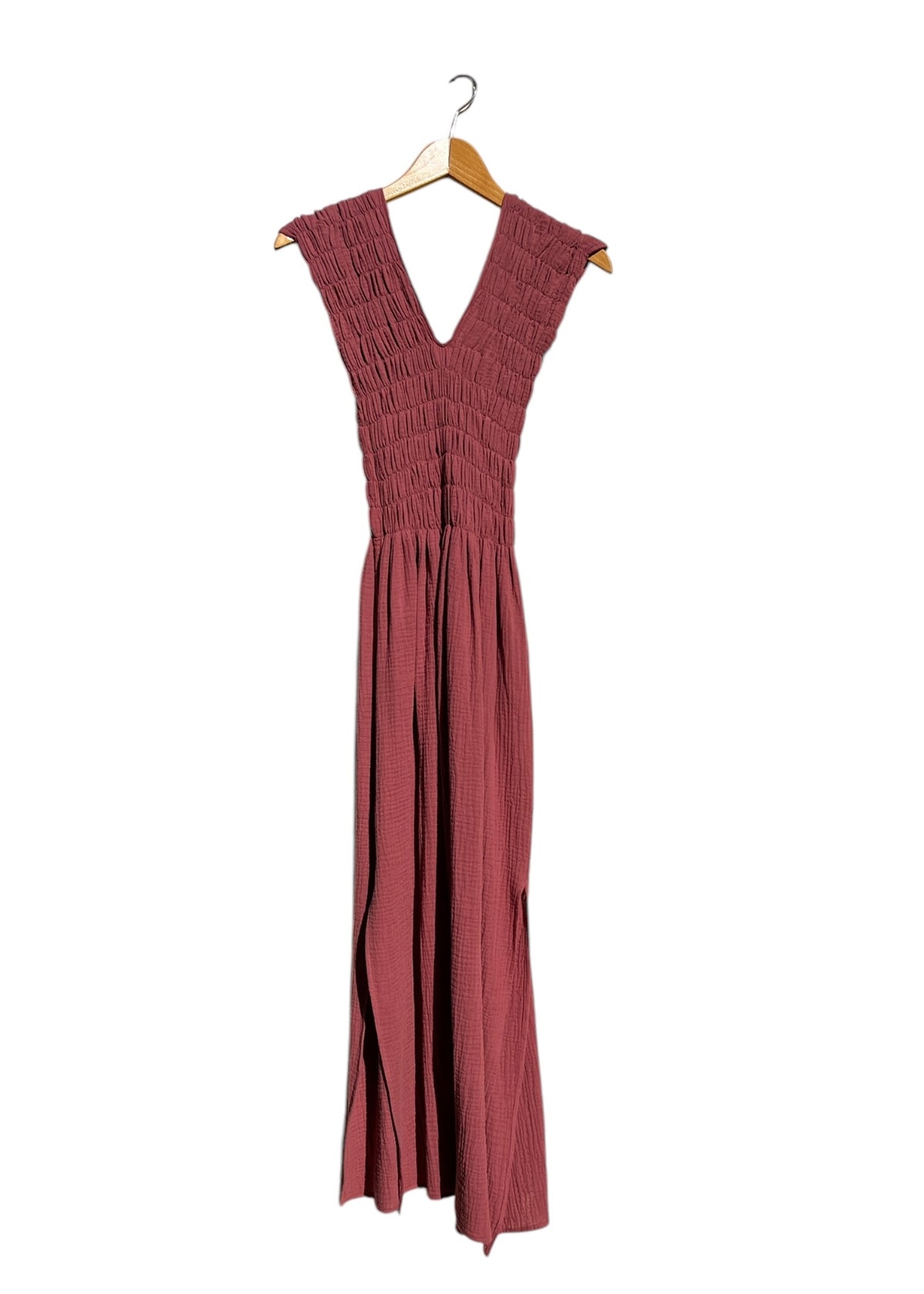 Musselin-Kleid ALBAZER henna