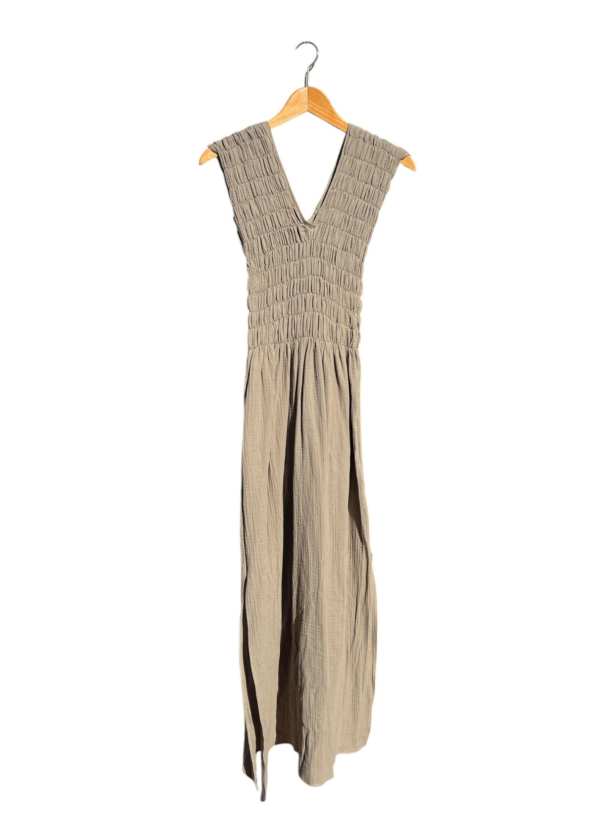 Musselin-Kleid ALBAZER khaki