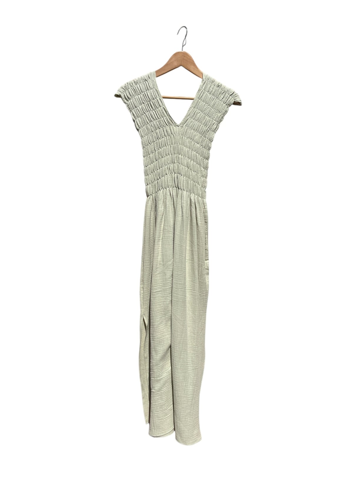 Musselin-Kleid ALBAZER lime cream