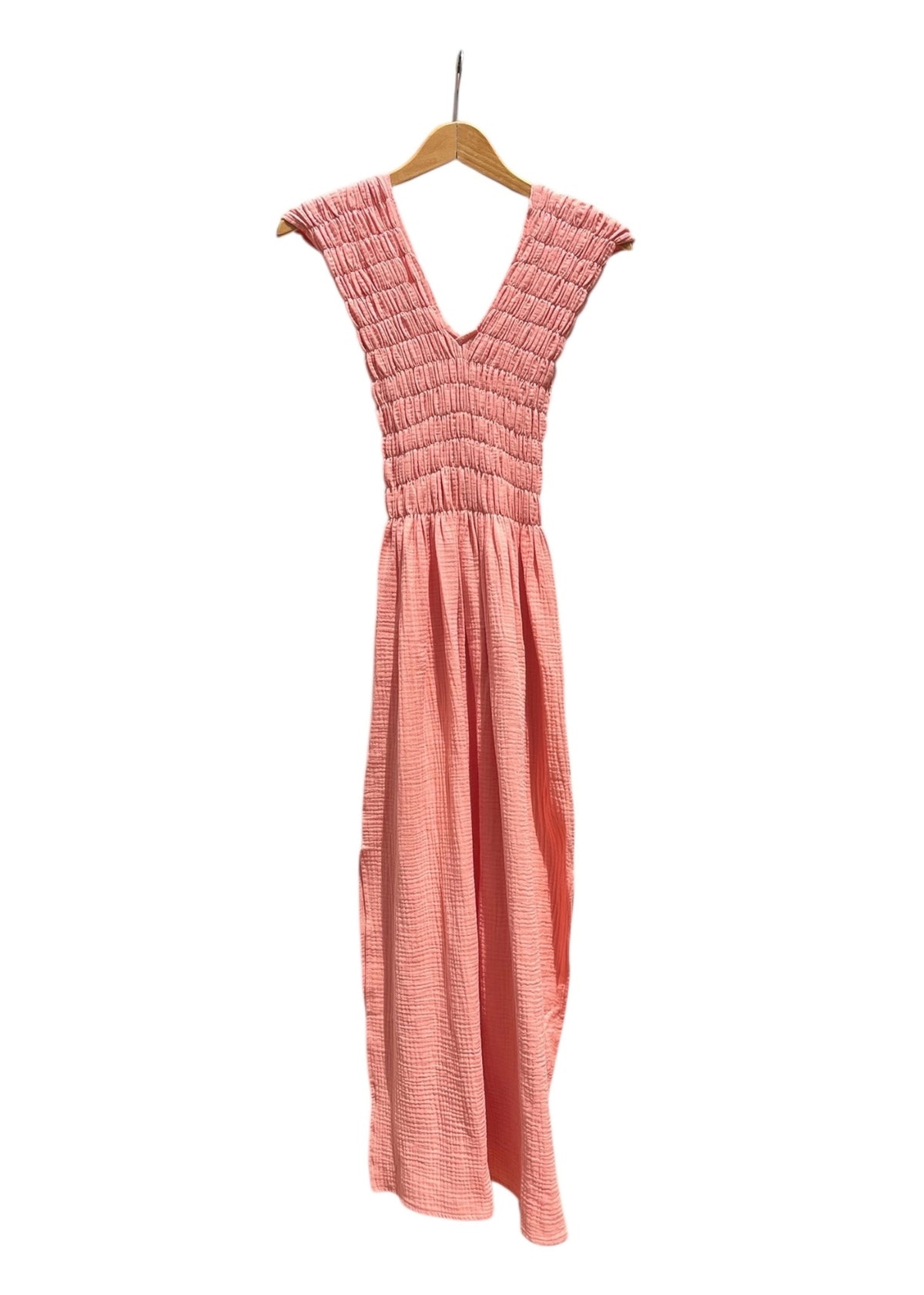 Musselin-Kleid ALBAZER cantaloupe