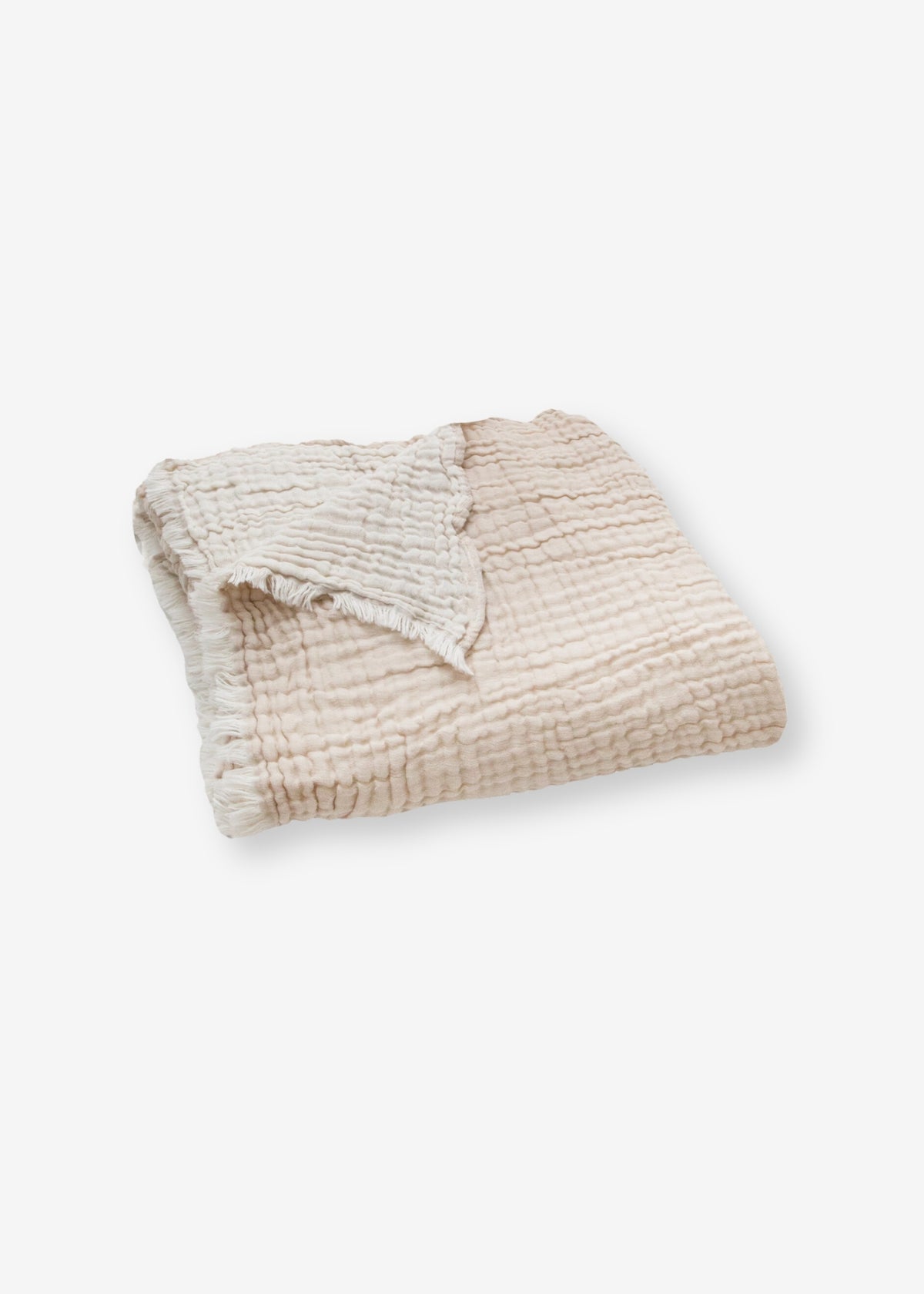 Couverture en mousseline EMIL beige