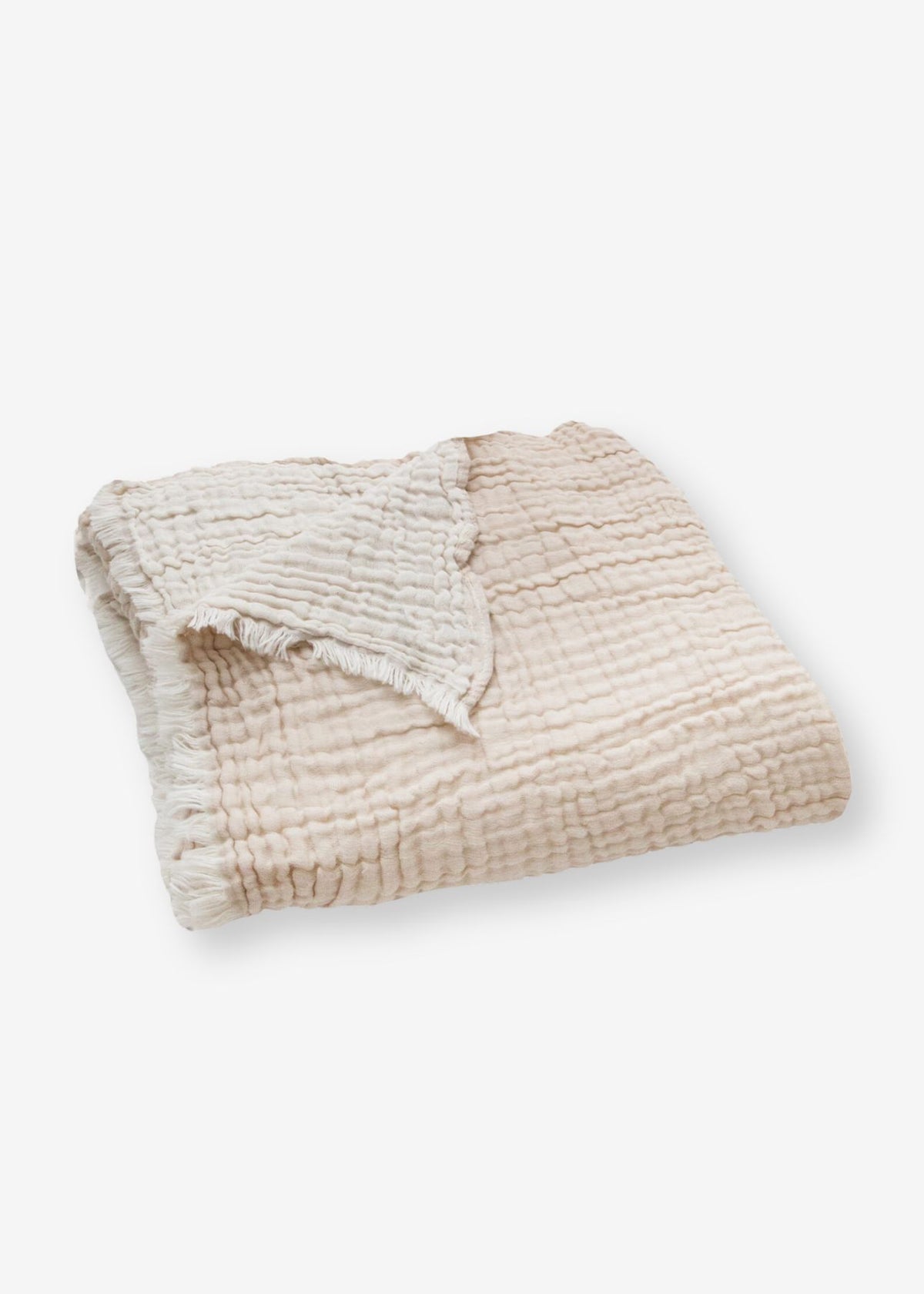 Coperta EMIL in mussola beige
