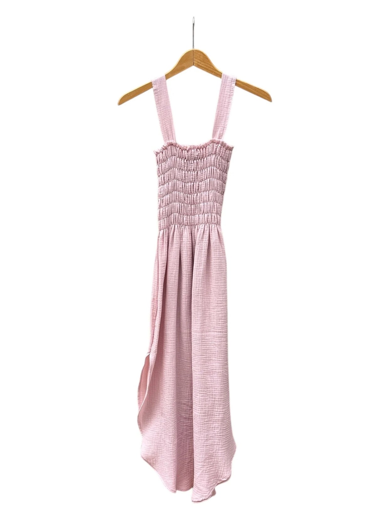 Musselin-Riemenkleid ALENC soft pink