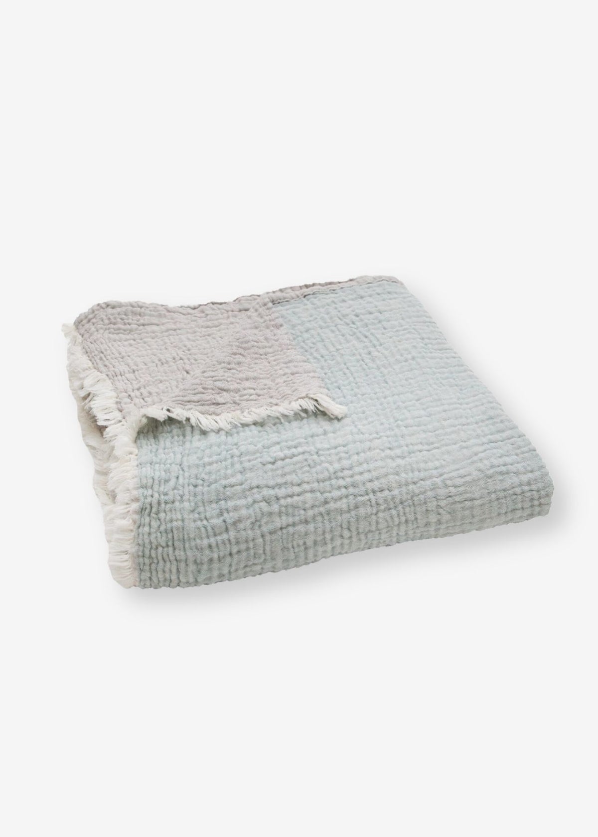 Coperta EMIL in mussola blu chiaro