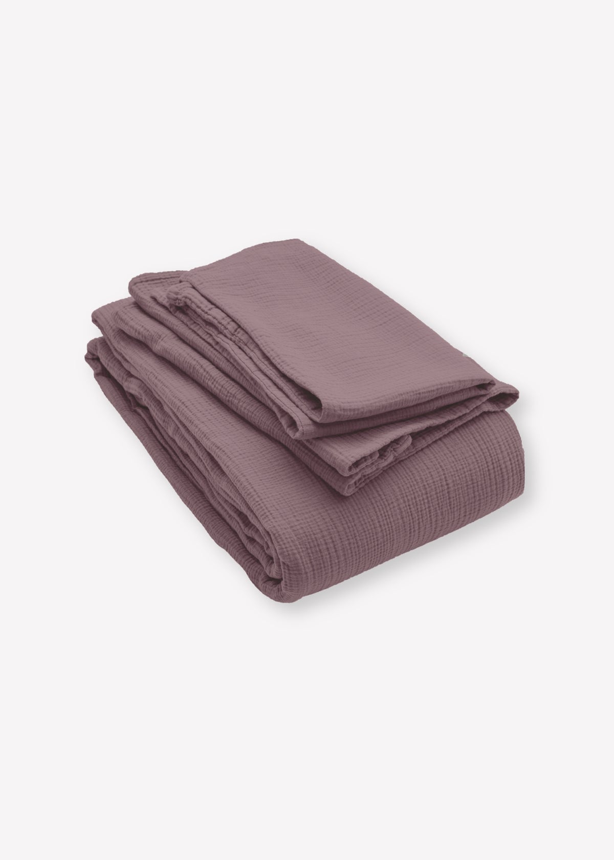 JULA Muslin Pillowcase, Eggplant