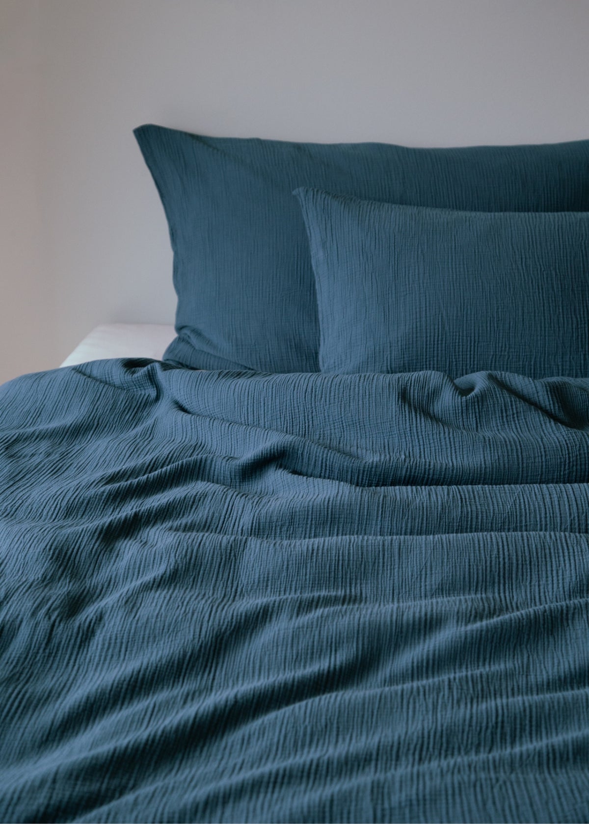 JULA Muslin Pillowcase, Gentian Blue