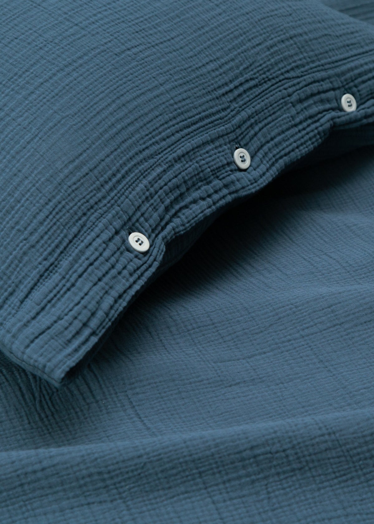 JULA Muslin Pillowcase, Gentian Blue
