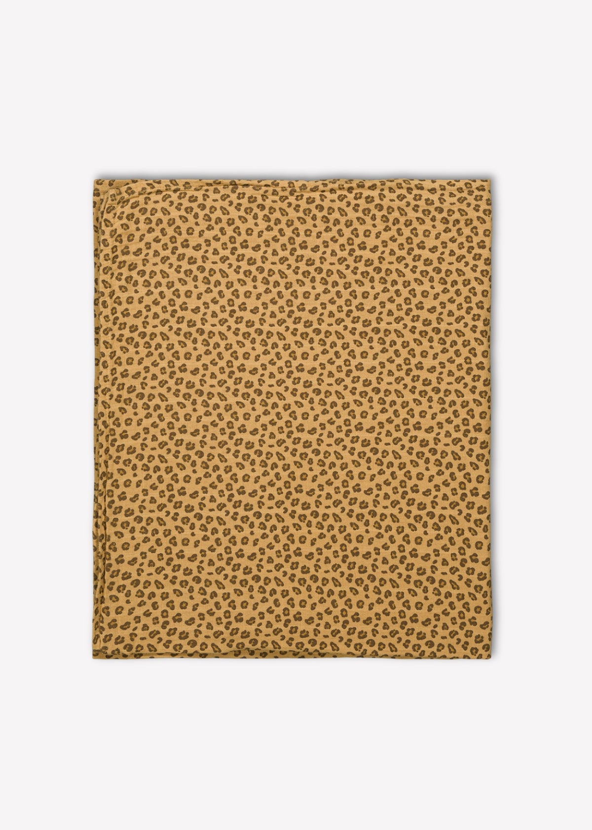 Drap de plage en mousseline LOUISA mini leopard coffee