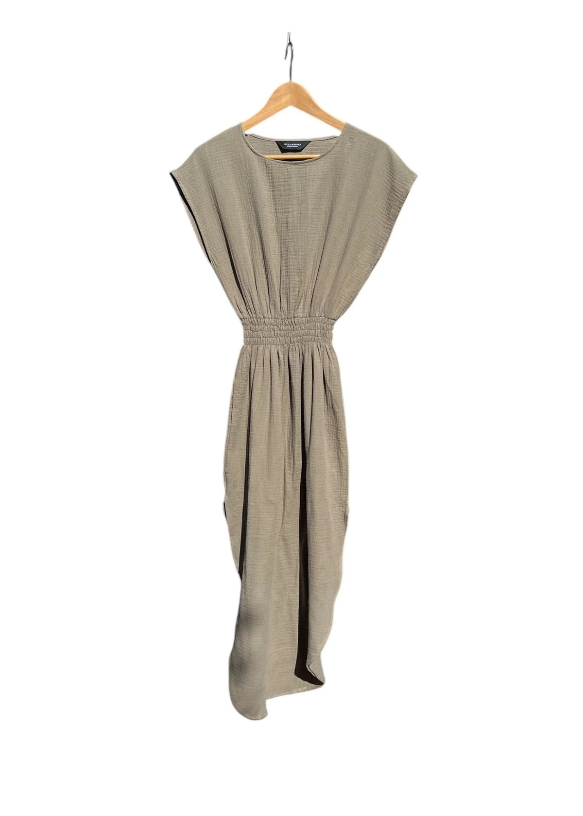 Musselin-Kleid MAIMÓ khaki