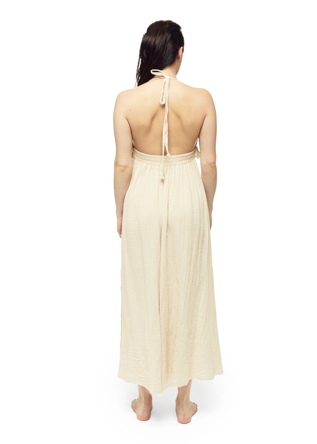 Musselin-Kleid KENA beige