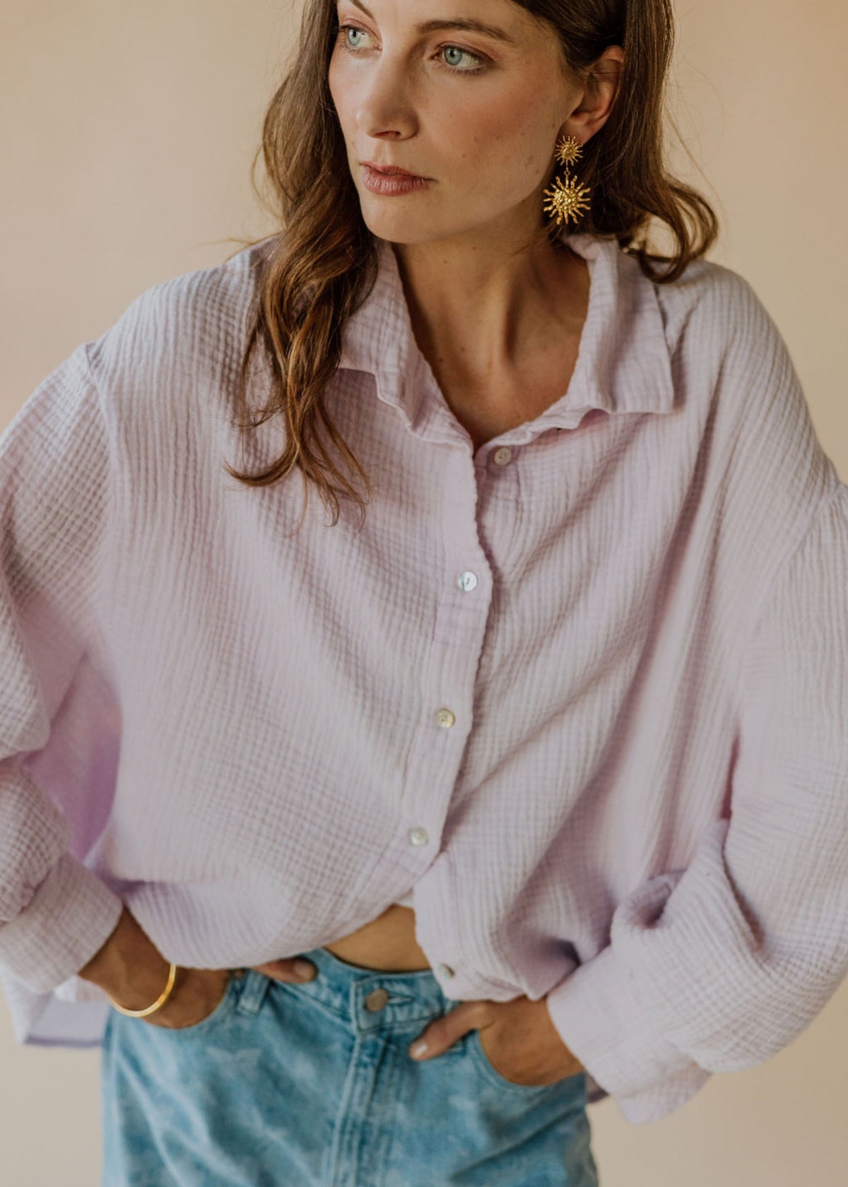 Musselin-Bluse MOANA marshmallow