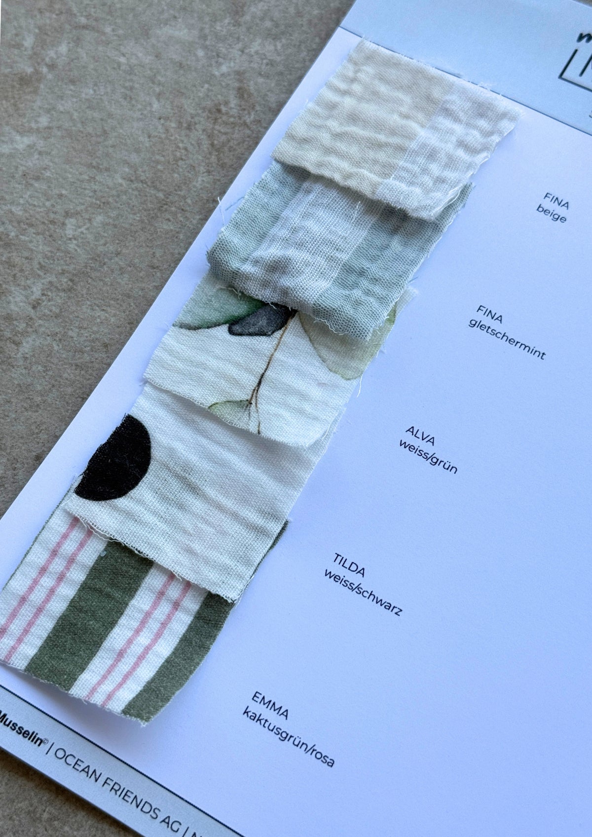 Muslin Fabric Sample Set 2