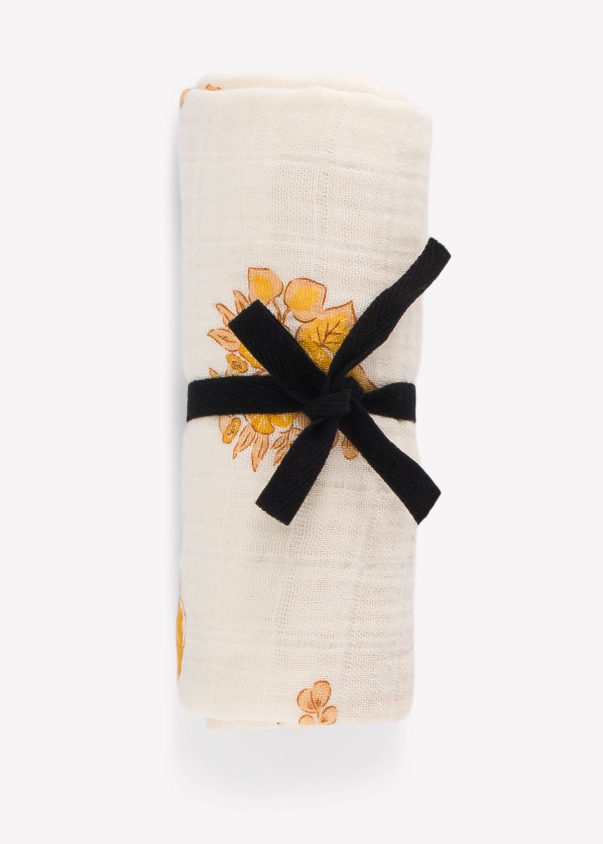 Foulard en mousseline BIANCA « sunny flower » jaune