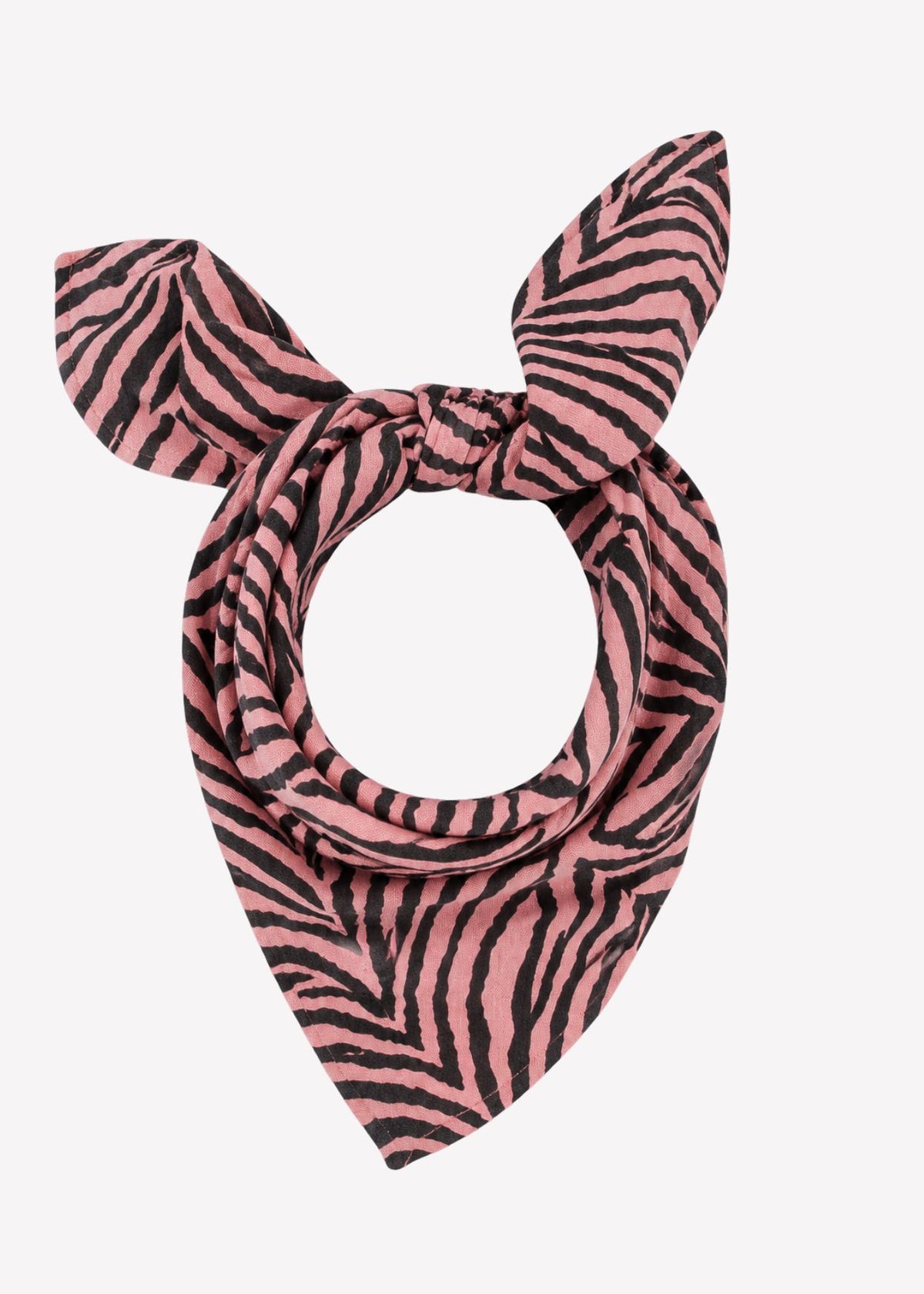 Foulard in mussola BIANCA zebrou strawberry