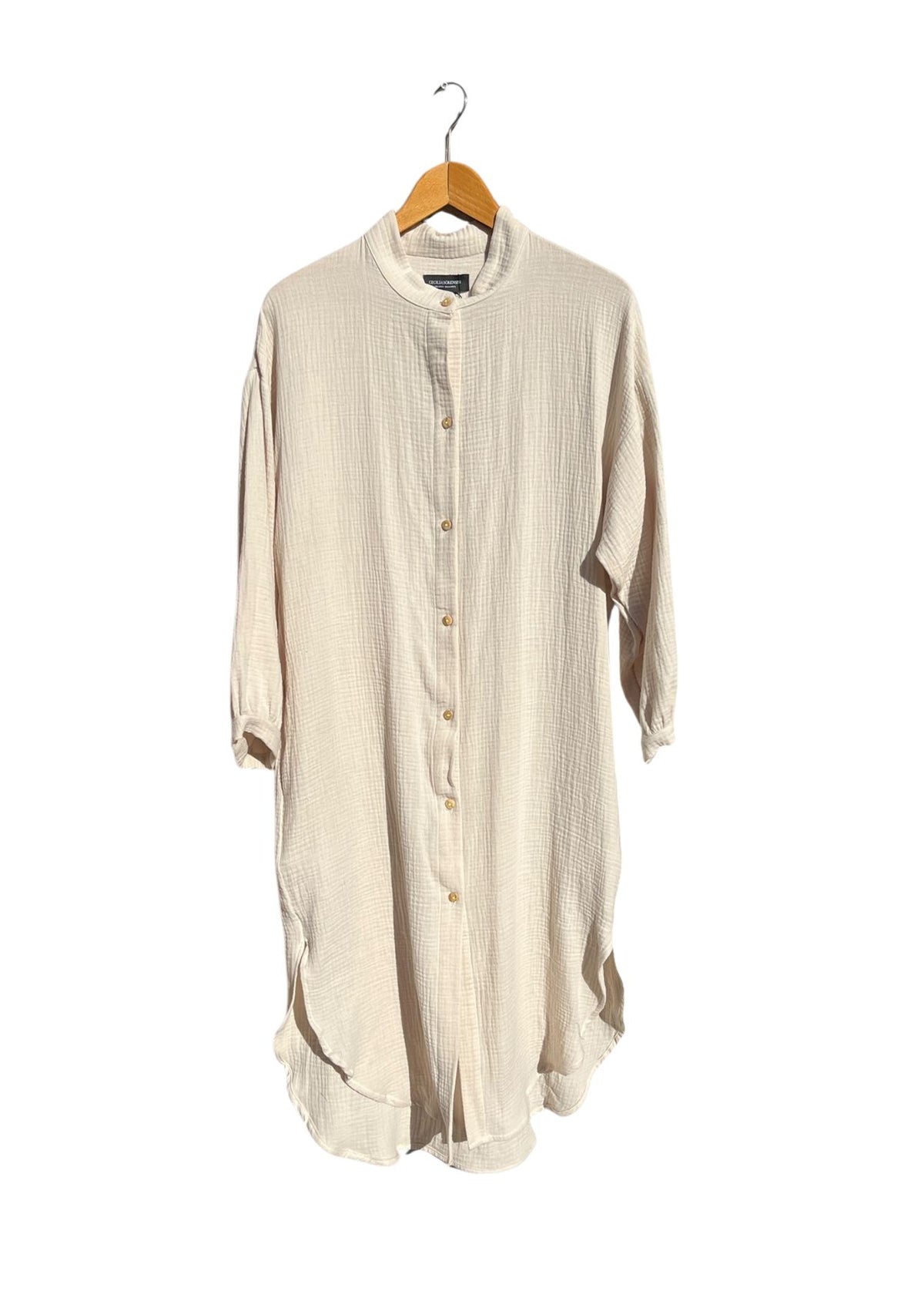 Musselin-Blusenkleid COTONER beige