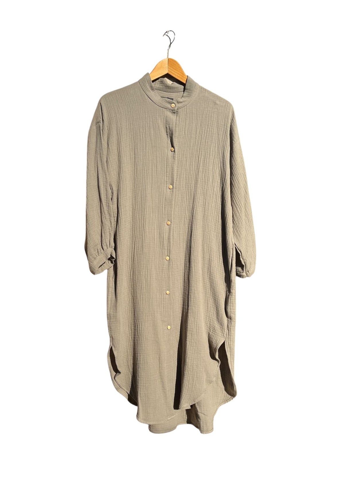 Musselin-Blusenkleid COTONER khaki