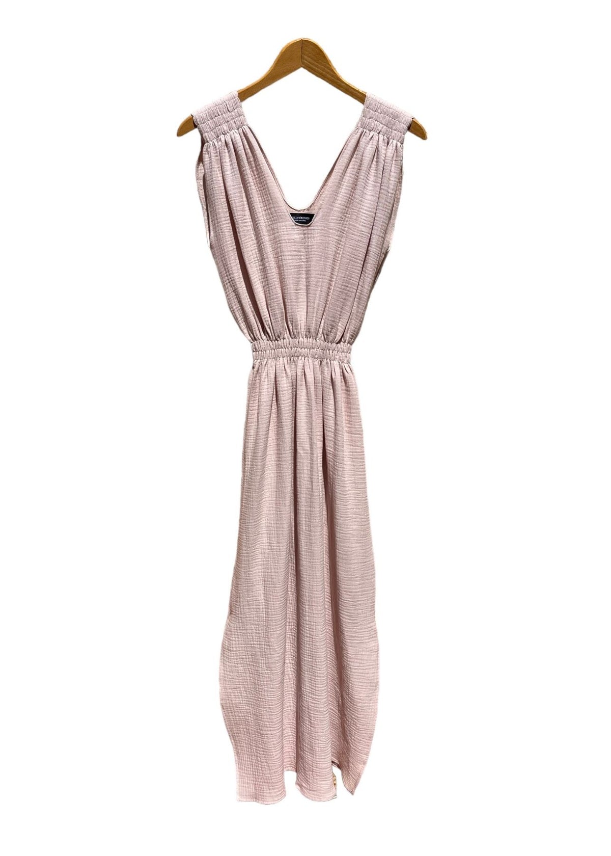 Musselin-Kleid V soft pink