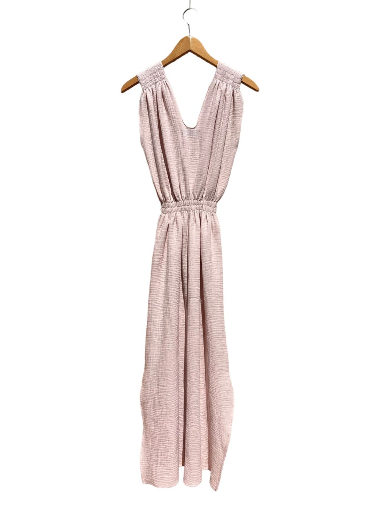 Musselin-Kleid V soft pink
