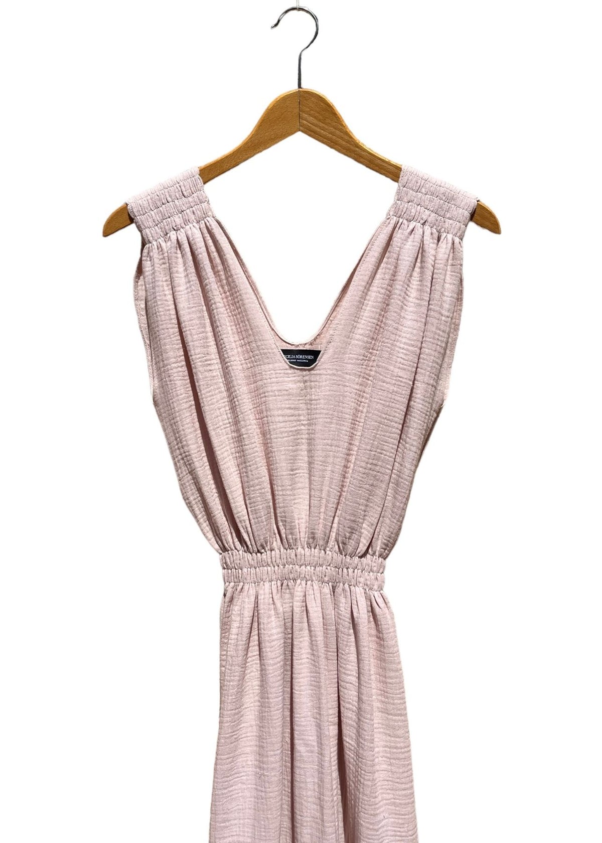 Musselin-Kleid V soft pink
