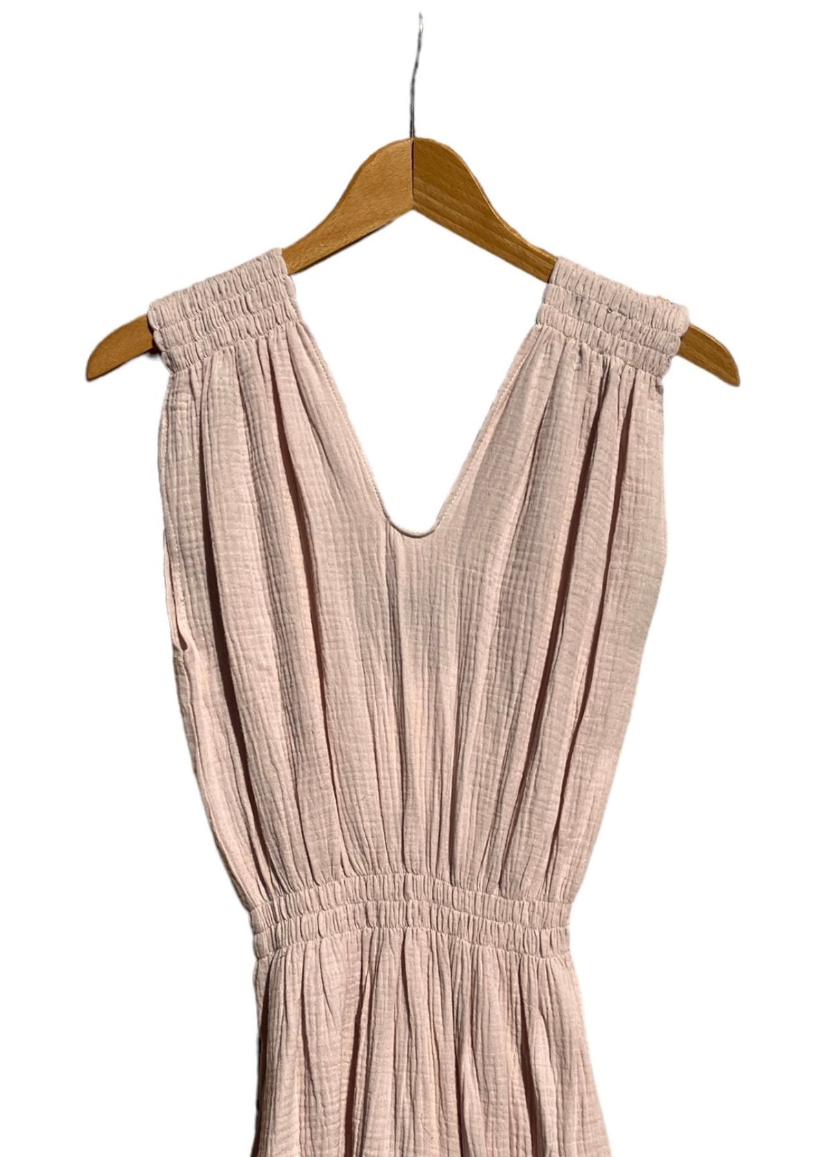 Musselin-Kleid V soft pink