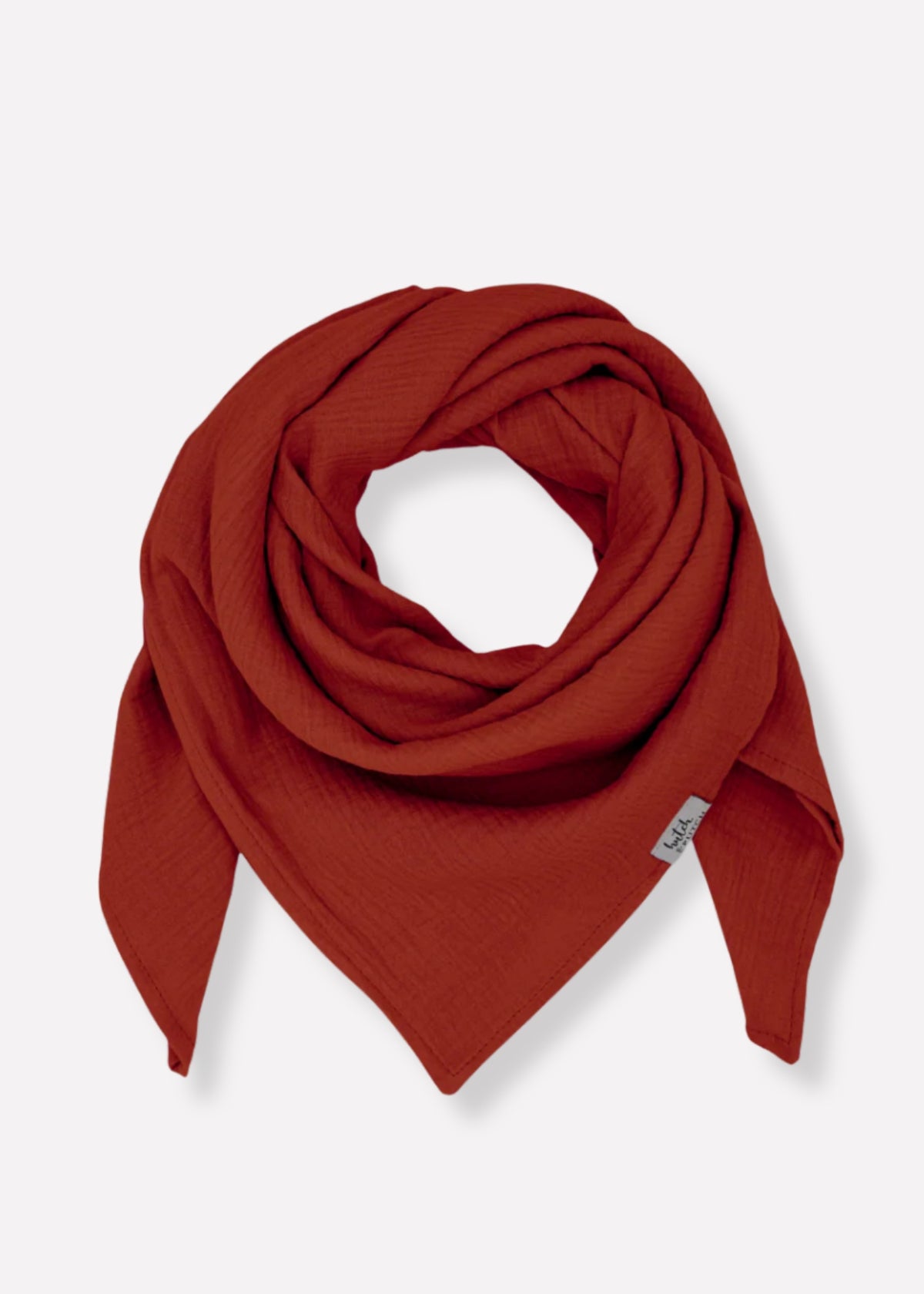 écharpe en mousseline NIVA rouge cuivre