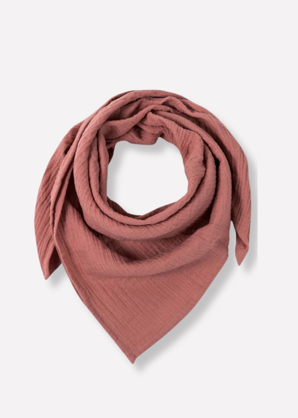 Foulard en mousseline NIVA vieux rose